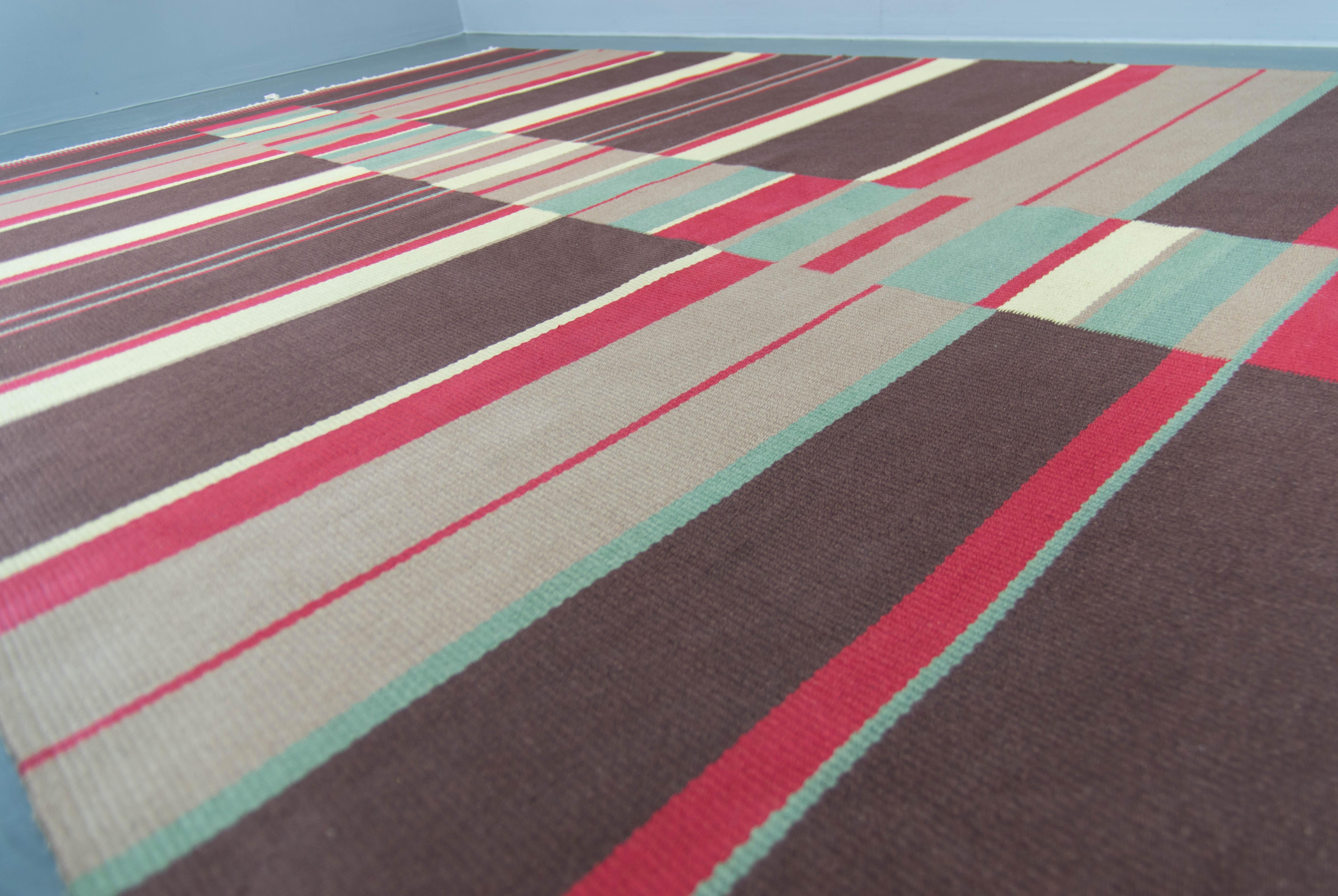 Raro tappeto astratto modernista di Antonin Kybal, 1948 in vendita 2