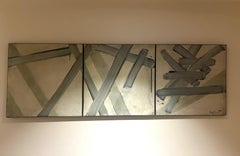 Abstract Painting, in the manner of Pierre Soulages , 1962, Original Artwork