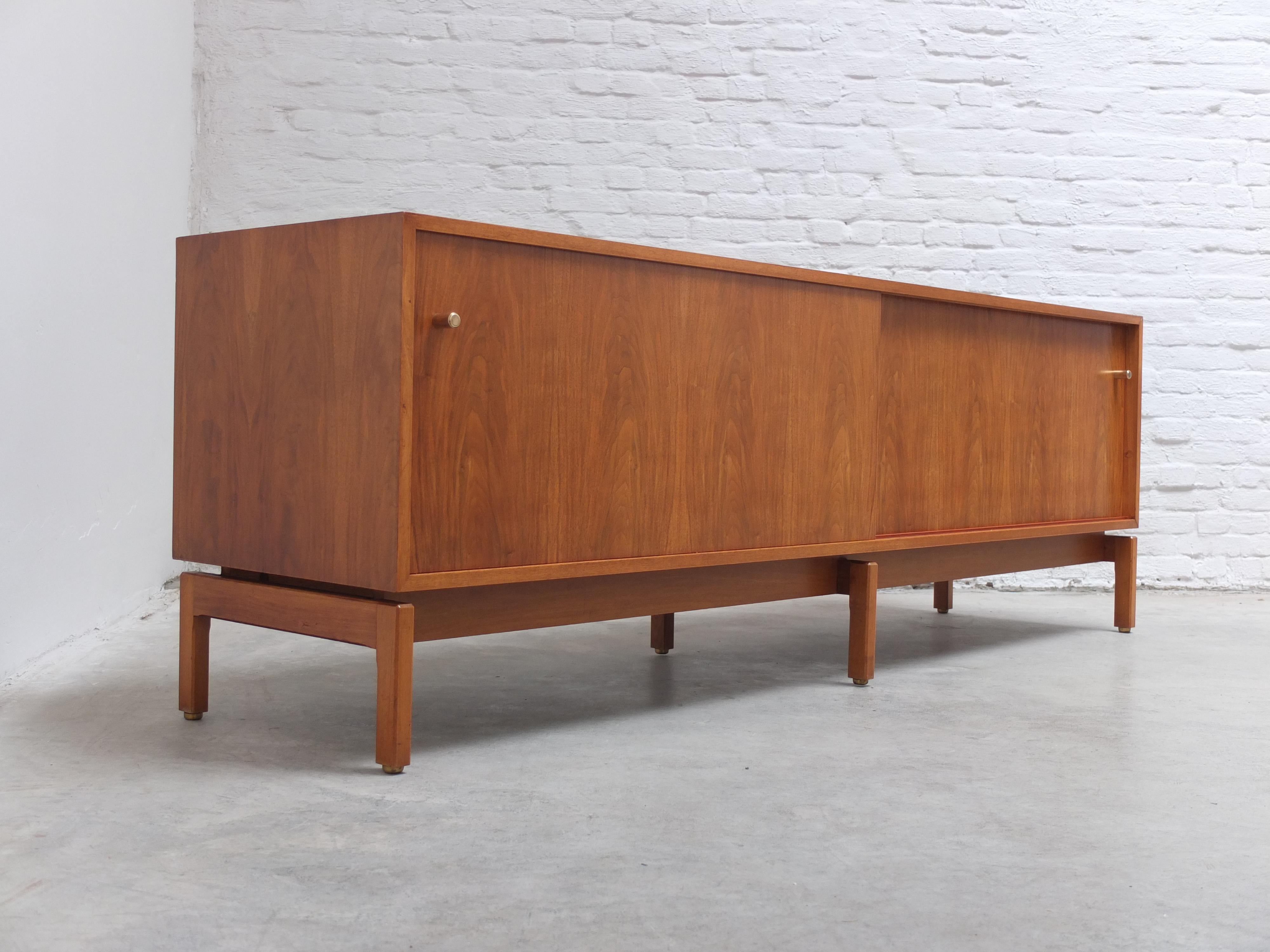 20th Century Rare 'Abstracta' Lowboard by Jos De Mey for Van Den Berghe-Pauvers, 1960s For Sale