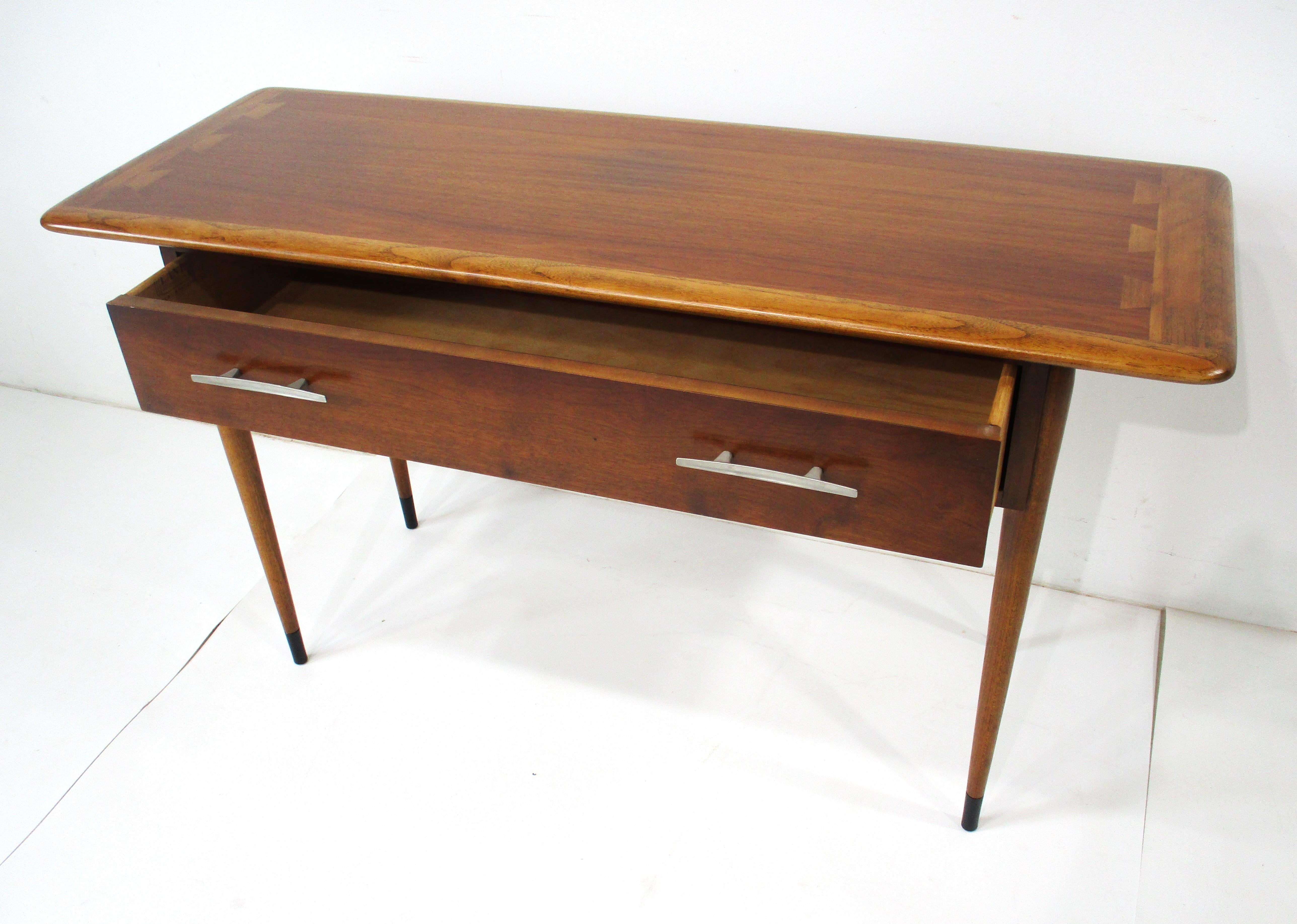 Walnut Rare Acclaim Console Table by Andre Bus for Lane Altavista
