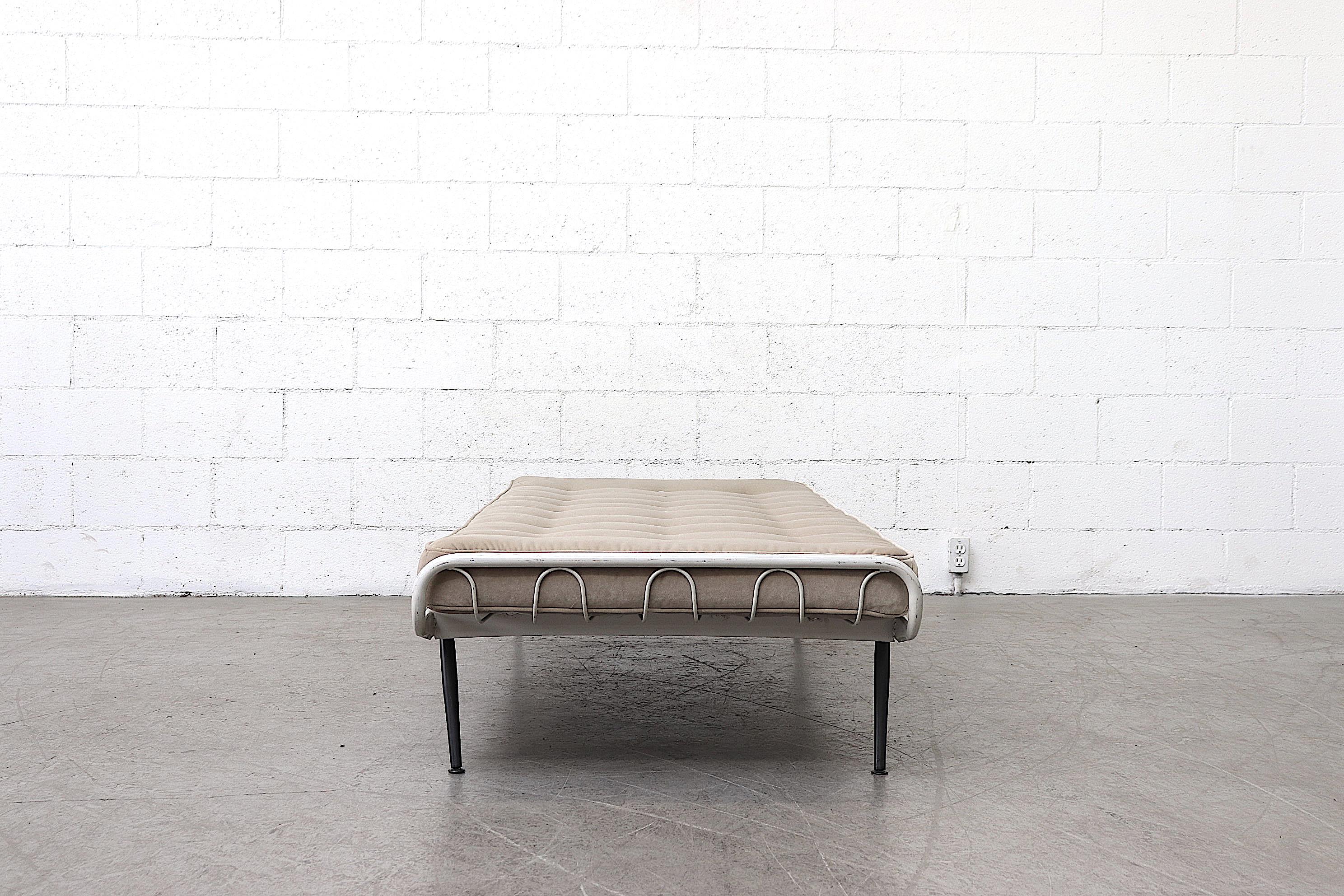 grey metal daybed