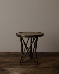 Rare table d'appoint en bronze "Shang Ti" par Philip and Kelvin LaVerne, c. 1960s, USA