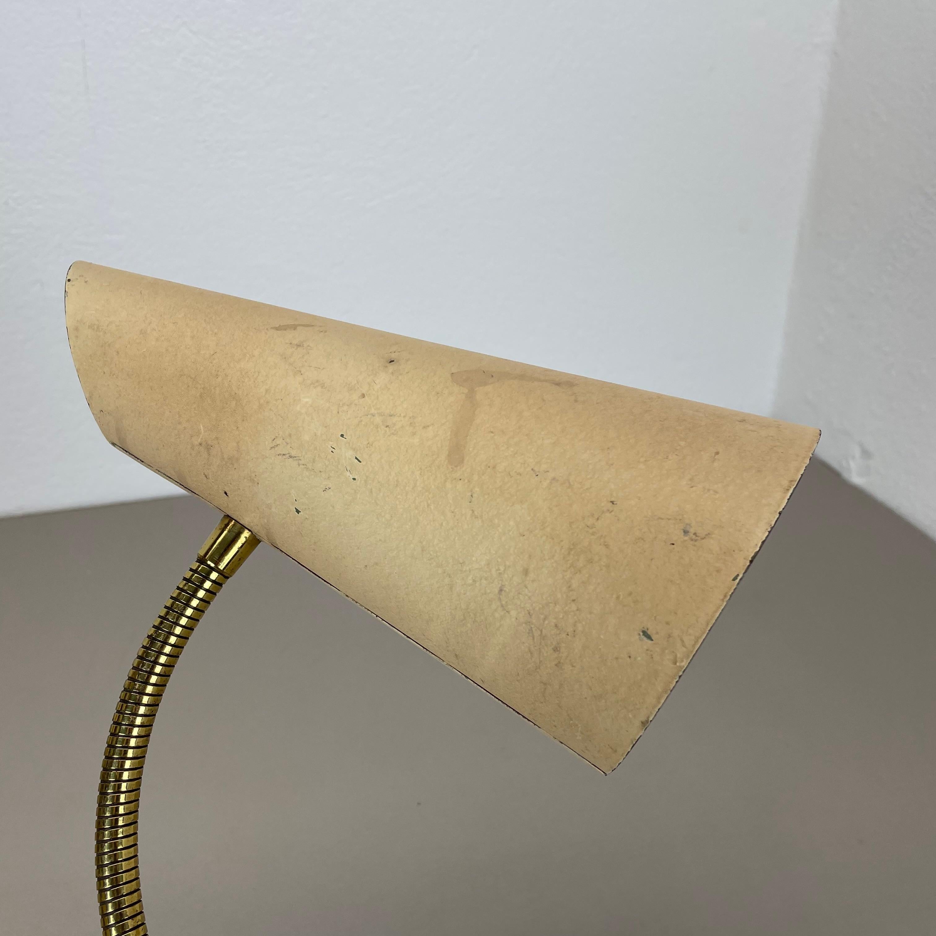 rare adjustable Diabolo Brass Stilnovo Style Wall Ceiling Light, Italy 1950s For Sale 13