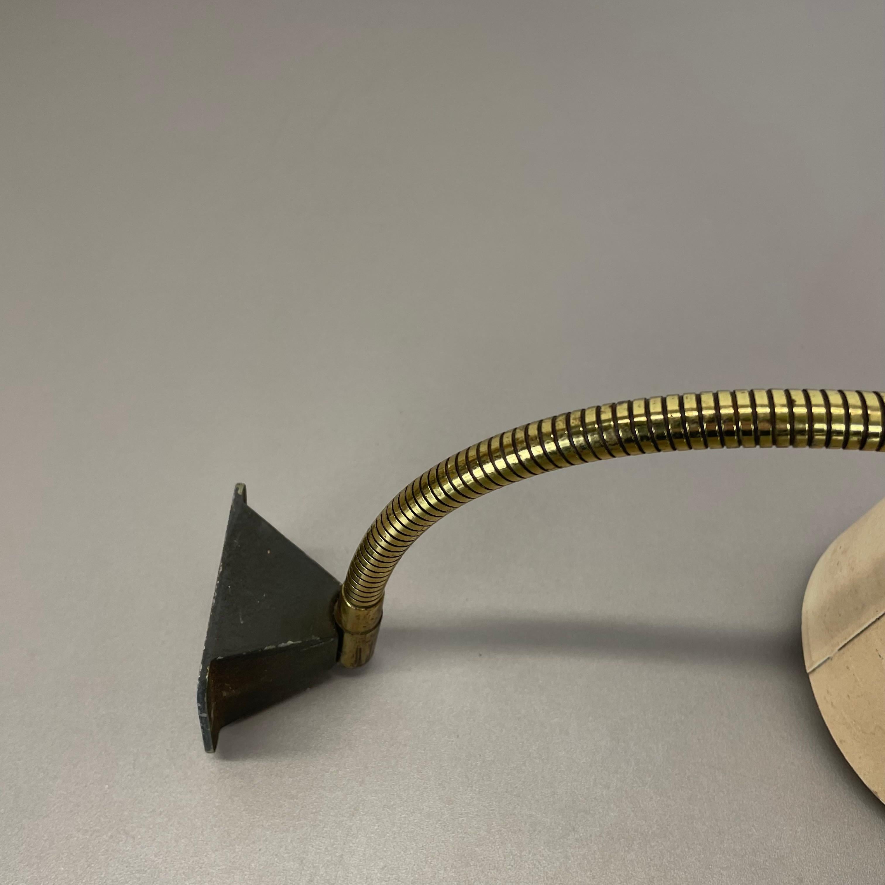 20th Century rare adjustable Diabolo Brass Stilnovo Style Wall Ceiling Light, Italy 1950s For Sale