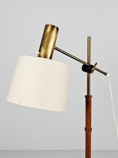 Rare adjustable floor lamp by Falkenberg, Sweden, 1960s