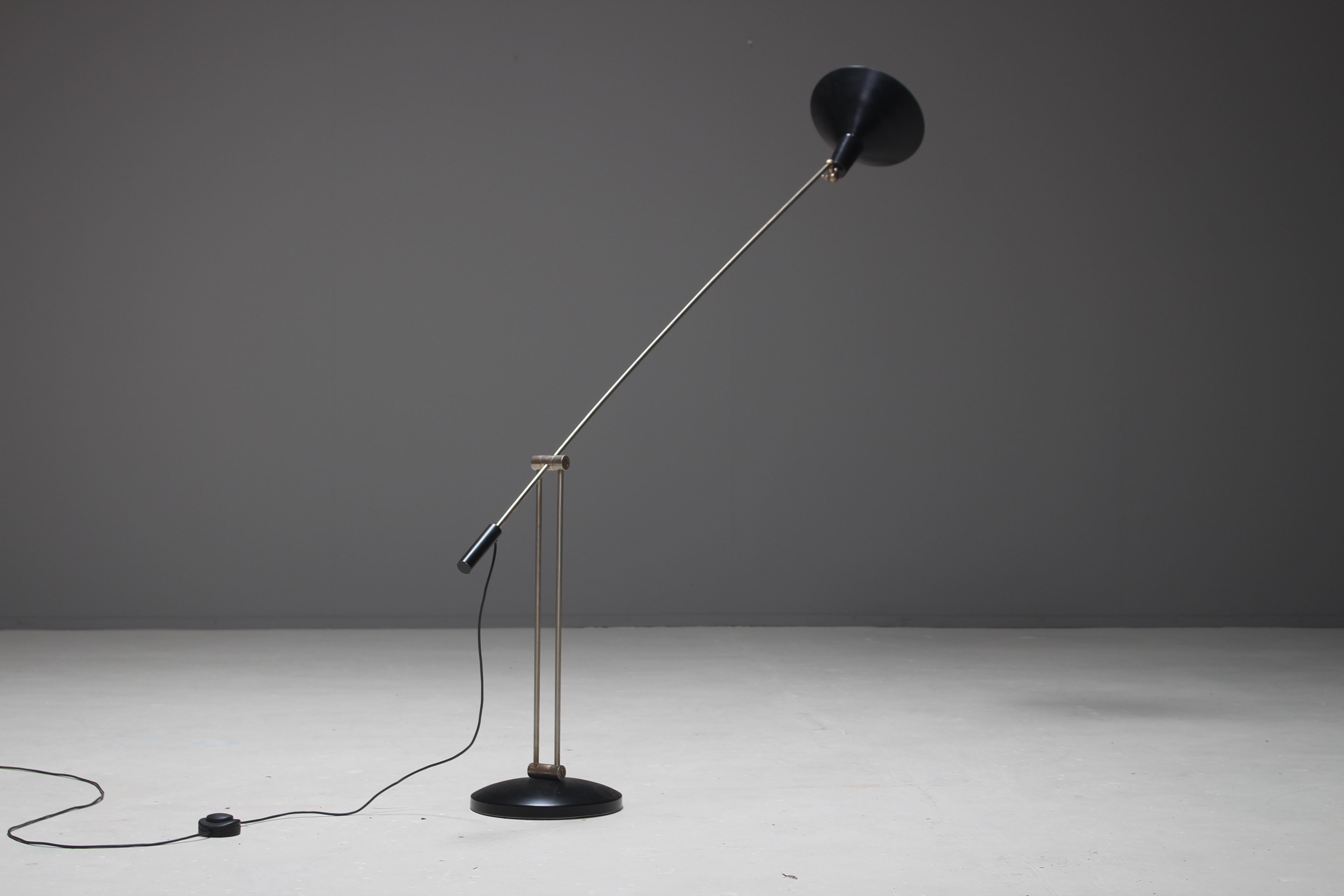20th Century Rare Adjustable Floor Lamp by J.J.M. Hoogervorst for Anvia, the Netherlands For Sale