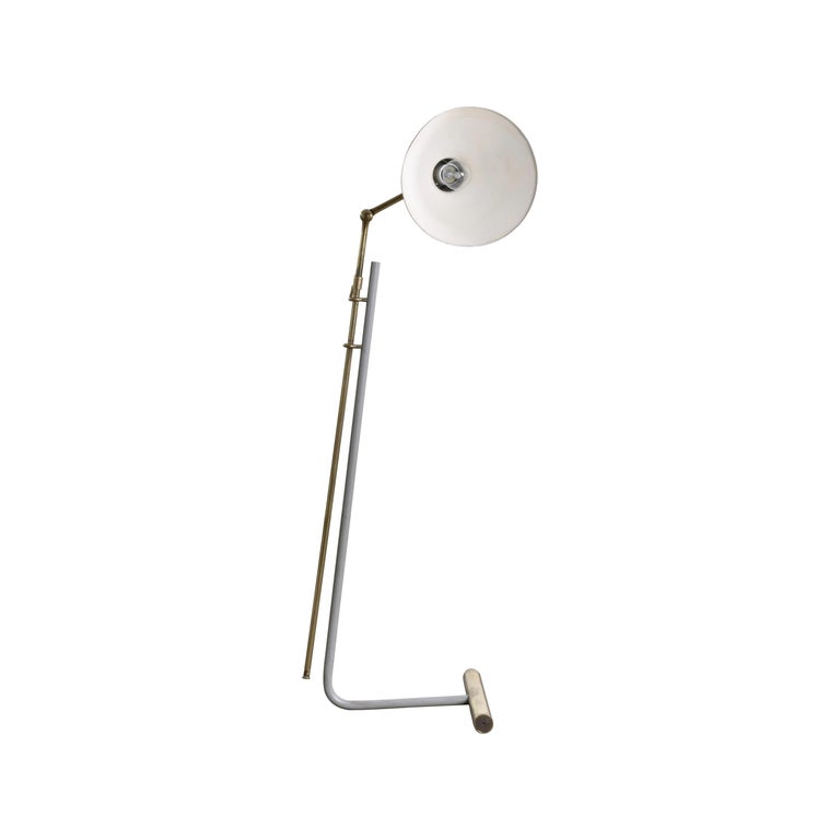 Rare Adjustable Floor Lamp Mod. 1045 by Gino Sarfatti For Sale