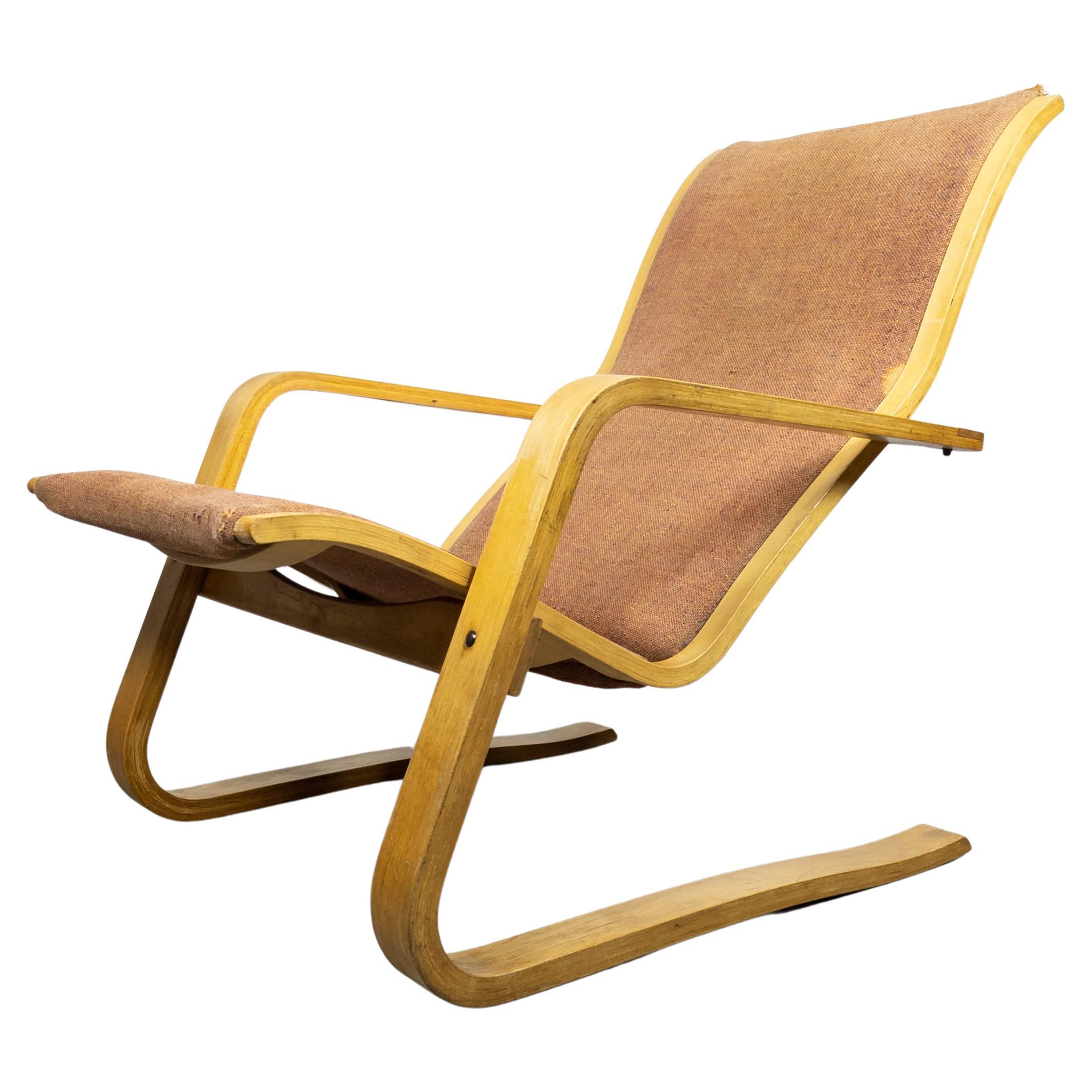 Rare Adjustable Lounge Chair by Jan Bočan & Jan Šrámek & Zbyněk Hřivnáč  For Sale