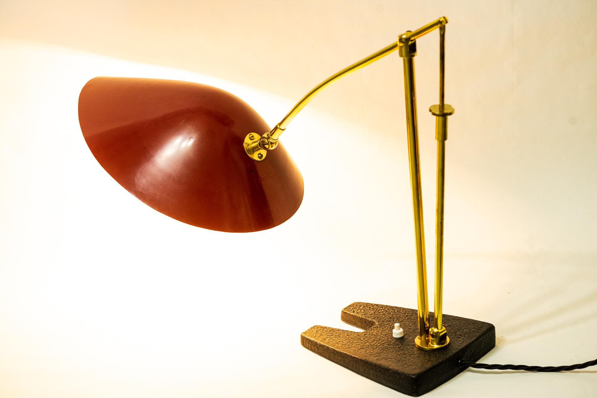 Rare Adjustable Rupert Nikoll Table Lamp Vienna Around 1950s For Sale 6