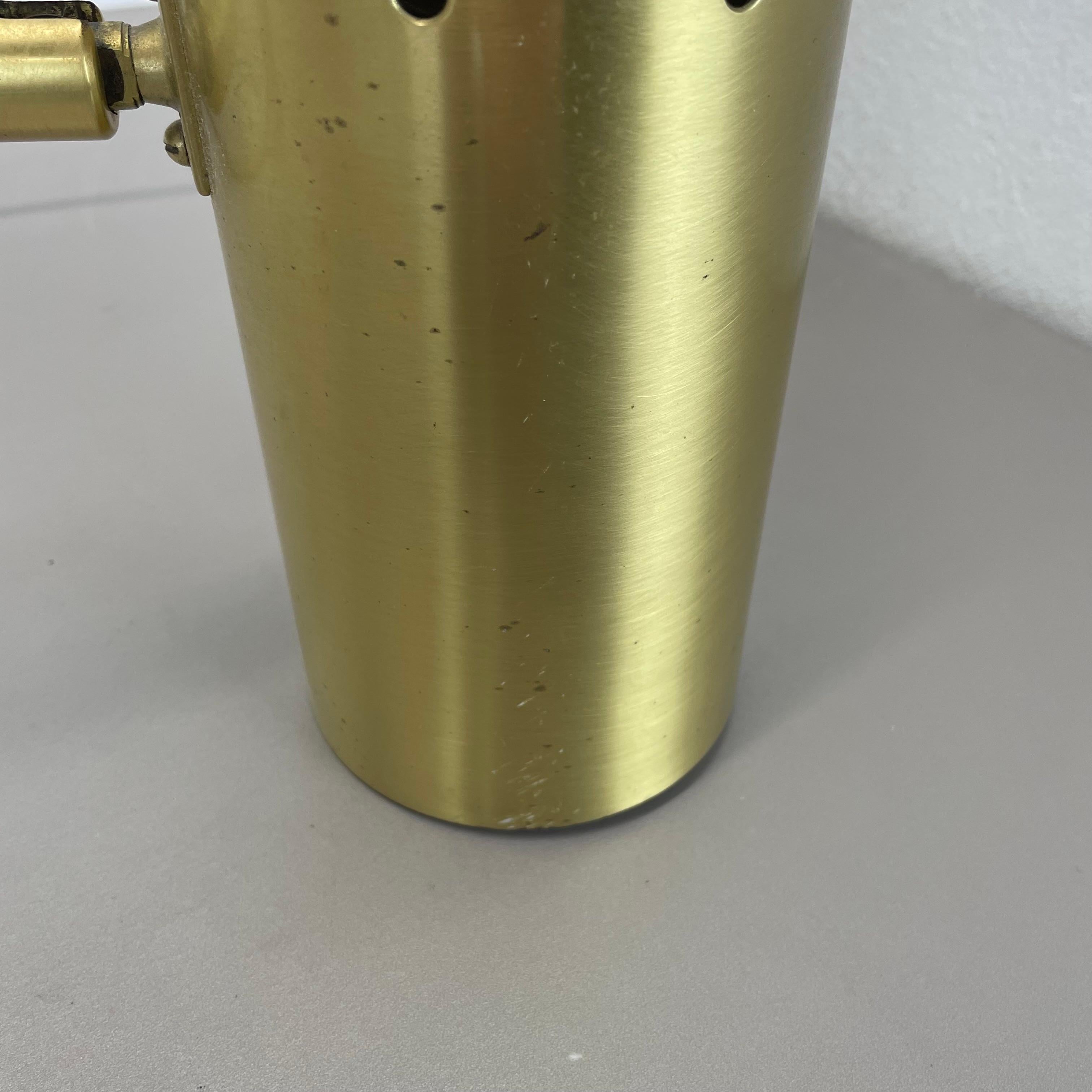 rare adjustable solid Brass Stilnovo Style Theatre spot Wall Light, Italy 1970s For Sale 10