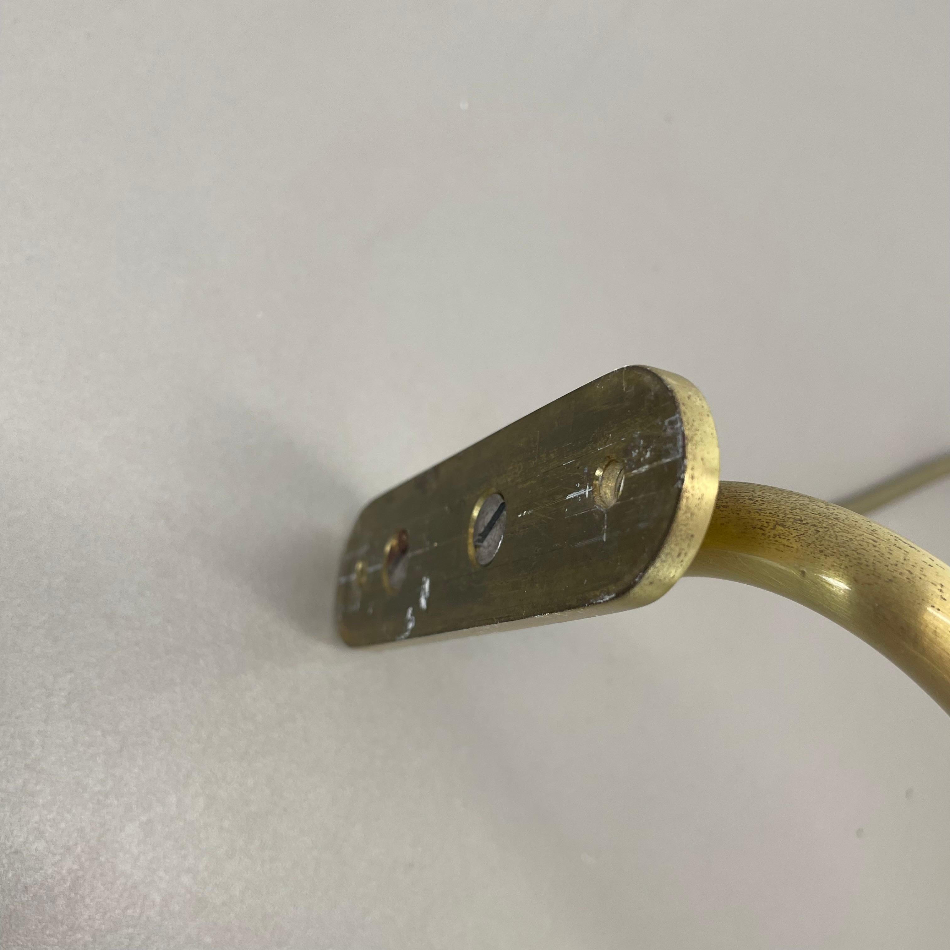 rare adjustable solid Brass Stilnovo Style Theatre spot Wall Light, Italy 1970s For Sale 12