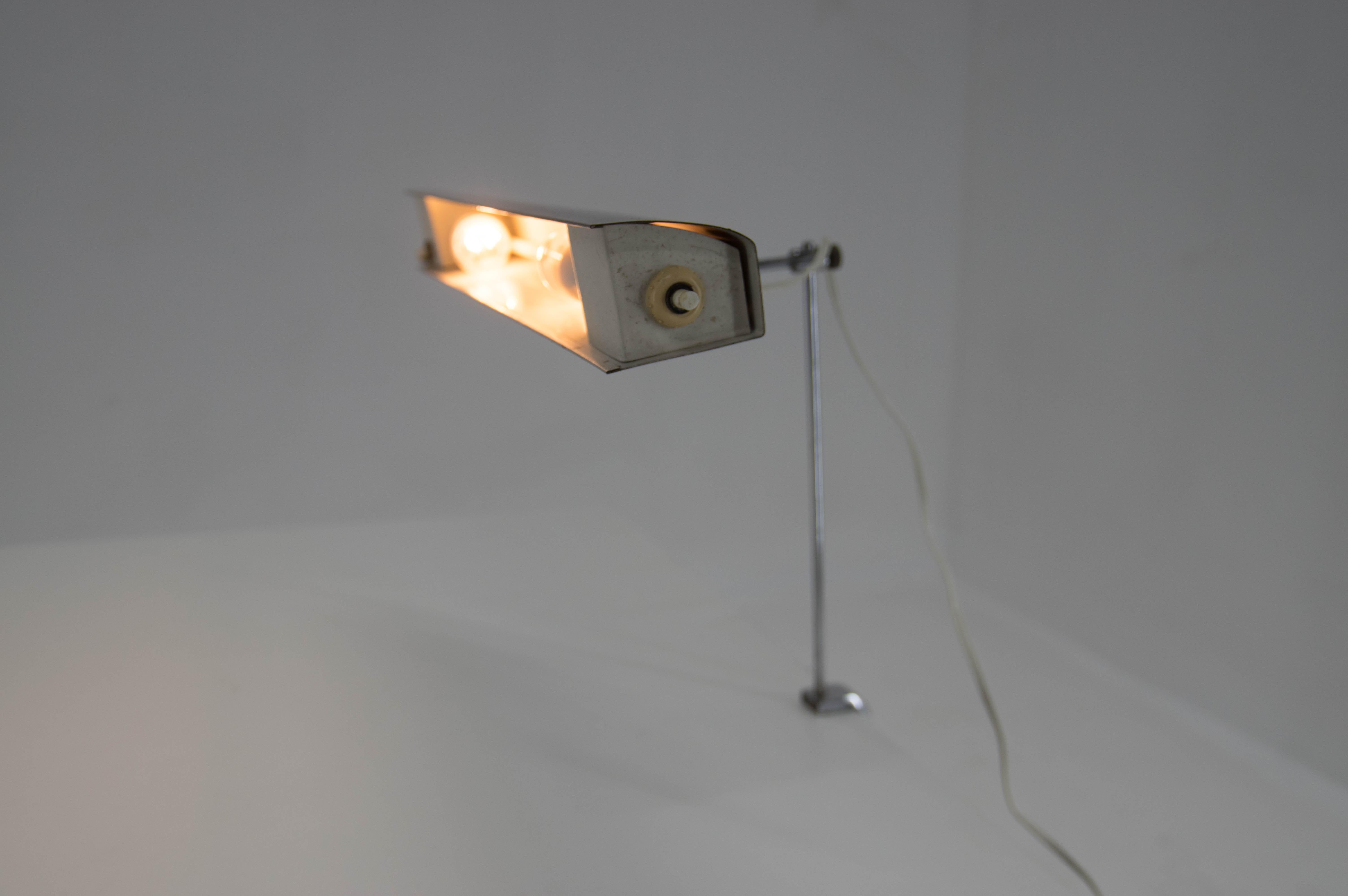 Czech Rare Adjustable Table Lamp by Lidokov, 1960s For Sale