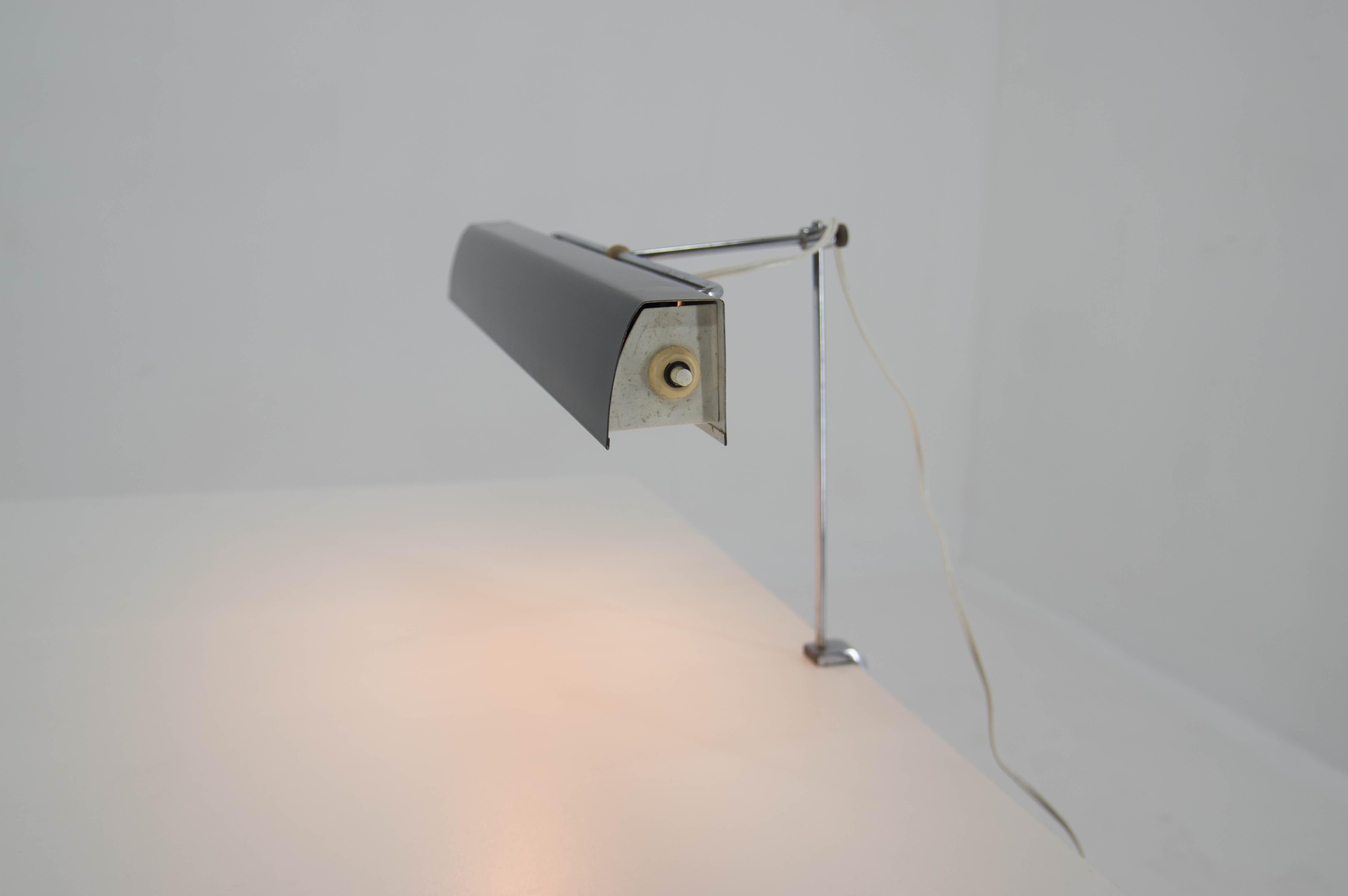 Rare Adjustable Table Lamp by Lidokov, 1960s In Good Condition For Sale In Praha, CZ