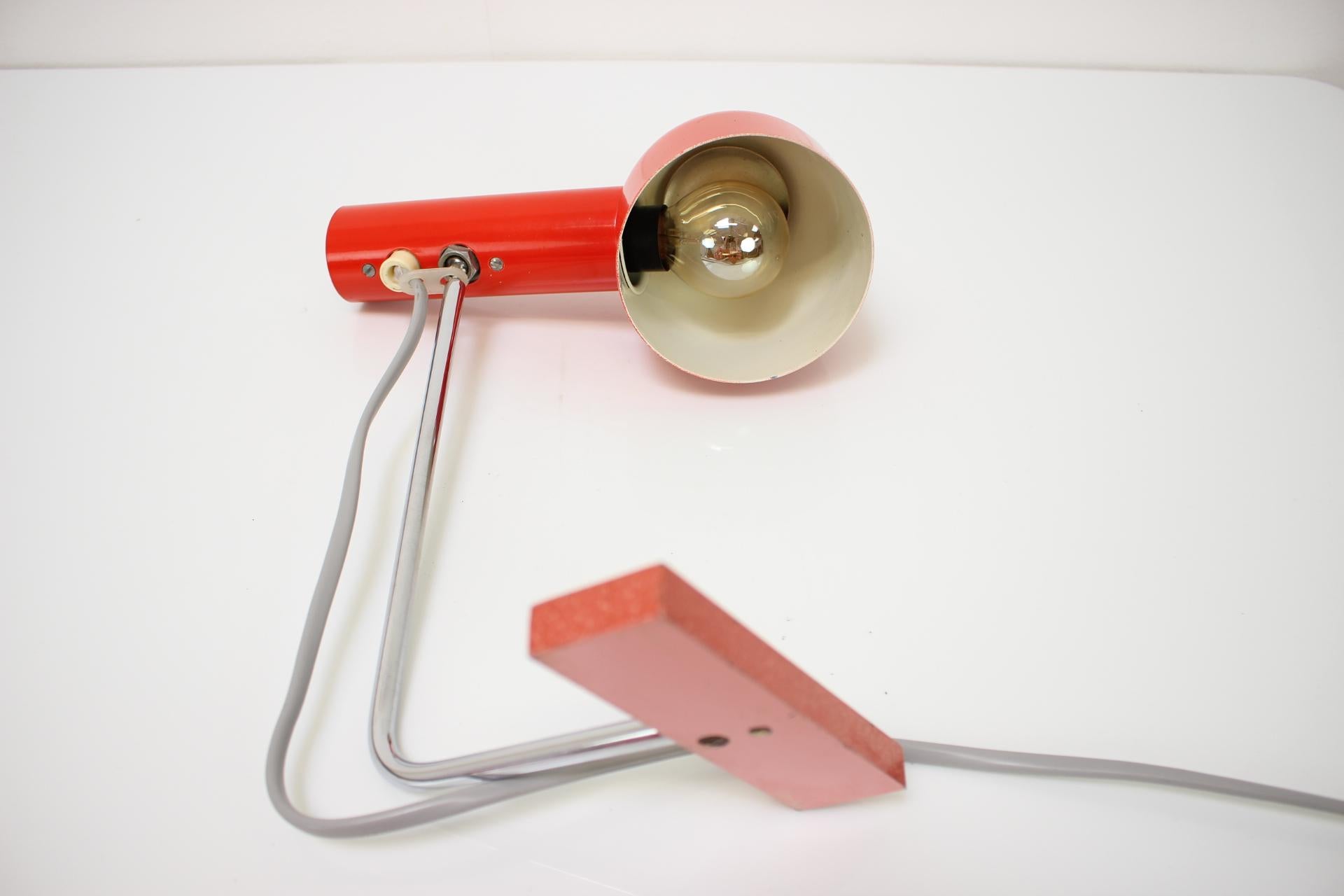 Rare Adjustable Table Lamp by Napako, 1960's, Czechoslovakia For Sale 4