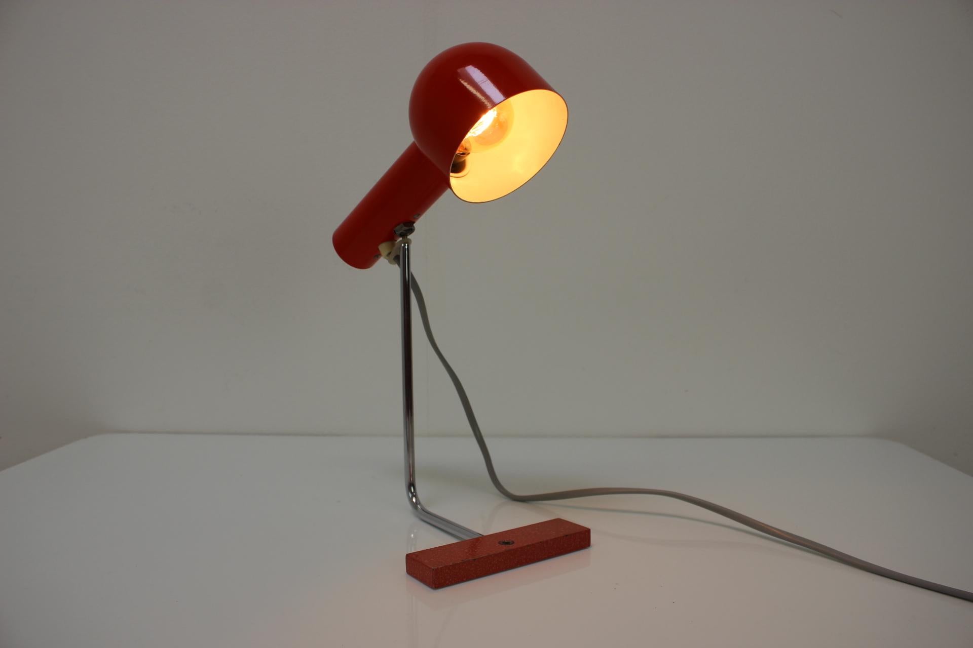 Rare Adjustable Table Lamp by Napako, 1960's, Czechoslovakia For Sale 6
