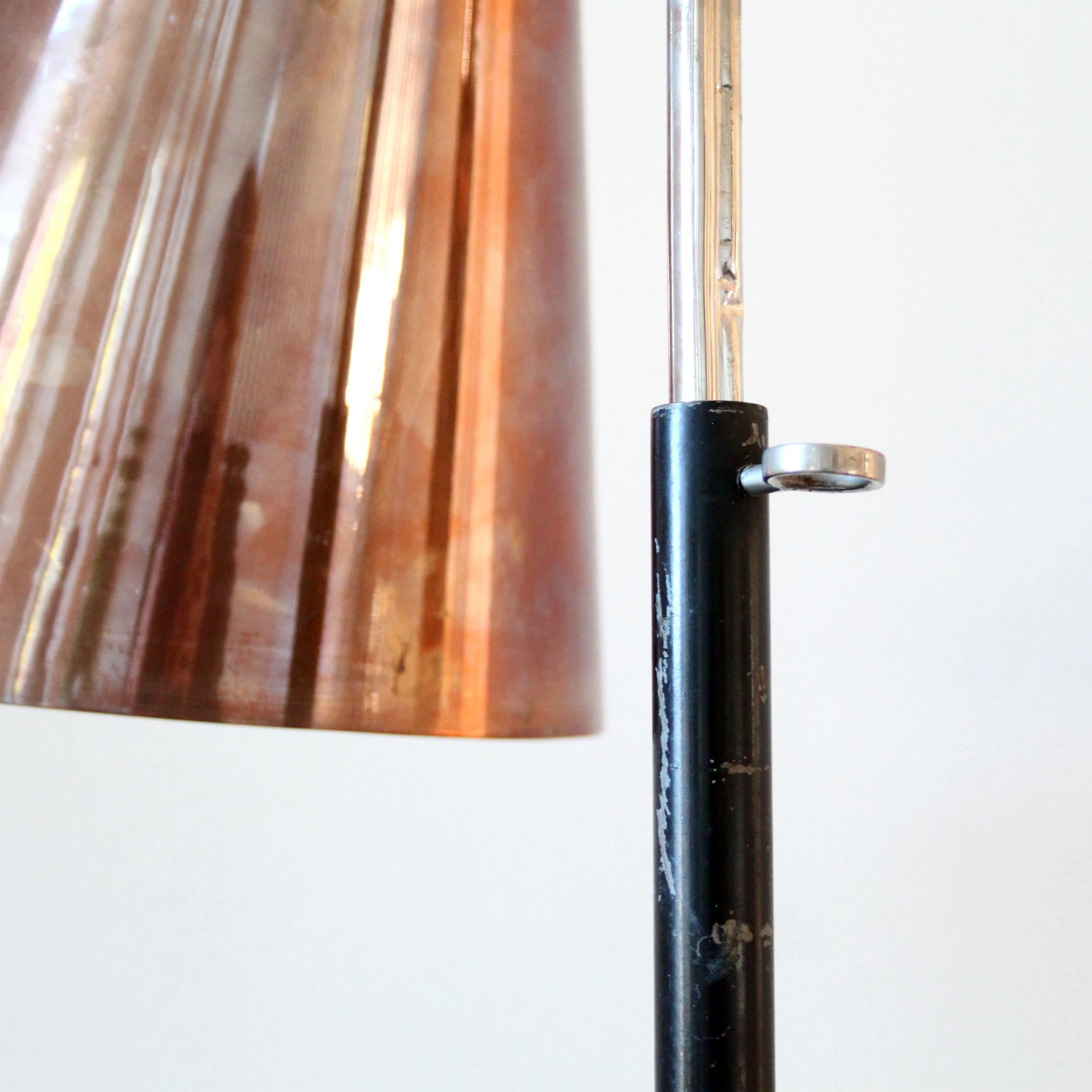 Painted Rare Adjustable Table Lamp by Vilhelm Lauritzen and Frits Schlegel For Sale