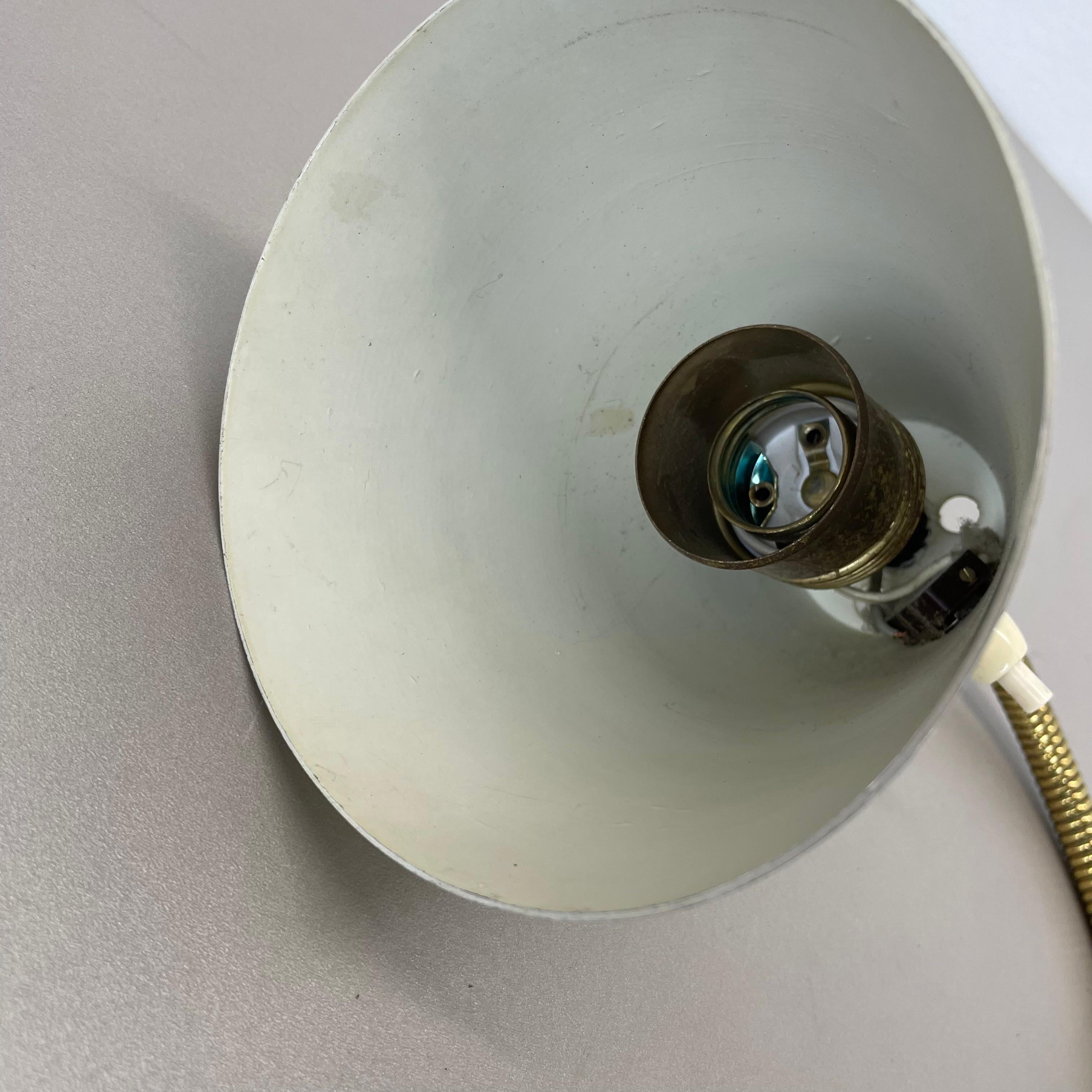 rare adjustable yellow metal Brass Stilnovo Style Wall Ceiling Light, Italy 1950 For Sale 6