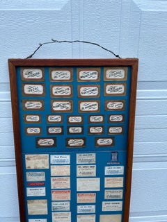 Rare Adolph Schmidt Pharmacy Label Display Including 110 Antique Labels