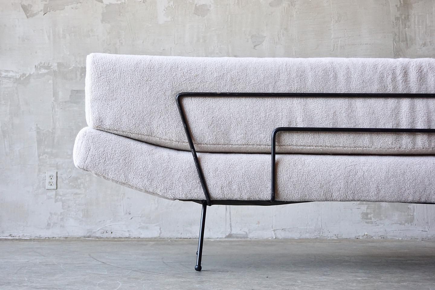 Rare Adrian Pearsall Iron Sofa For Sale 3