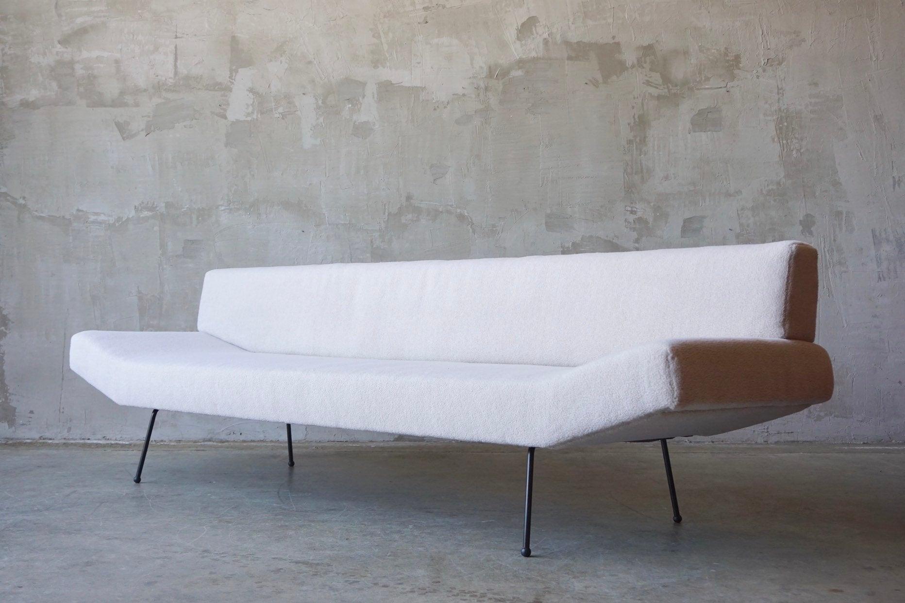 Mid-Century Modern Rare Adrian Pearsall Iron Sofa For Sale
