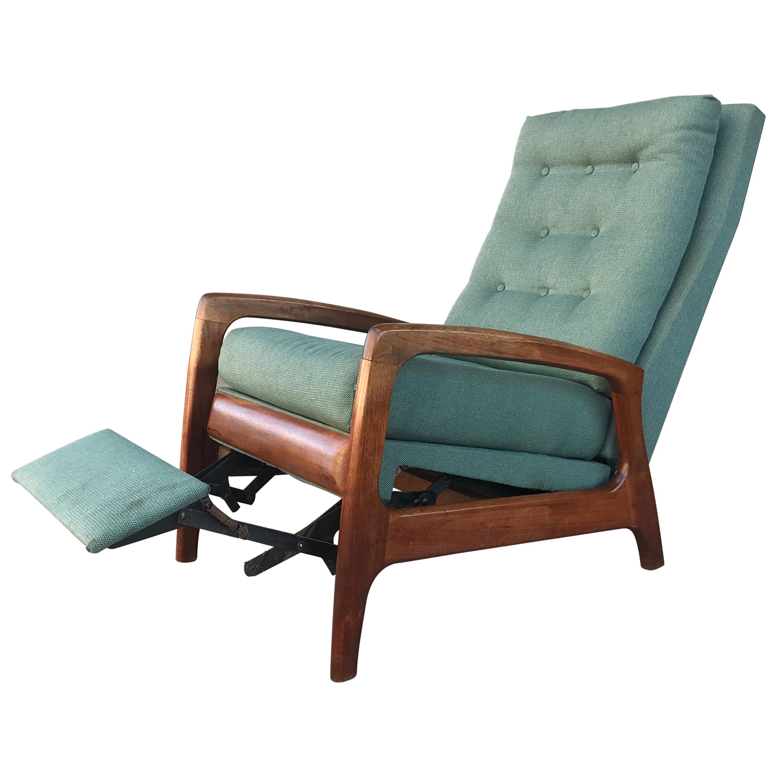 Rare Adrian Pearsall Midcentury Highback Recliner / Lounge Chair