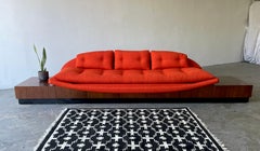 Rare Adrian Pearsall Platform Gondola Sofa & End Tables Model 2905