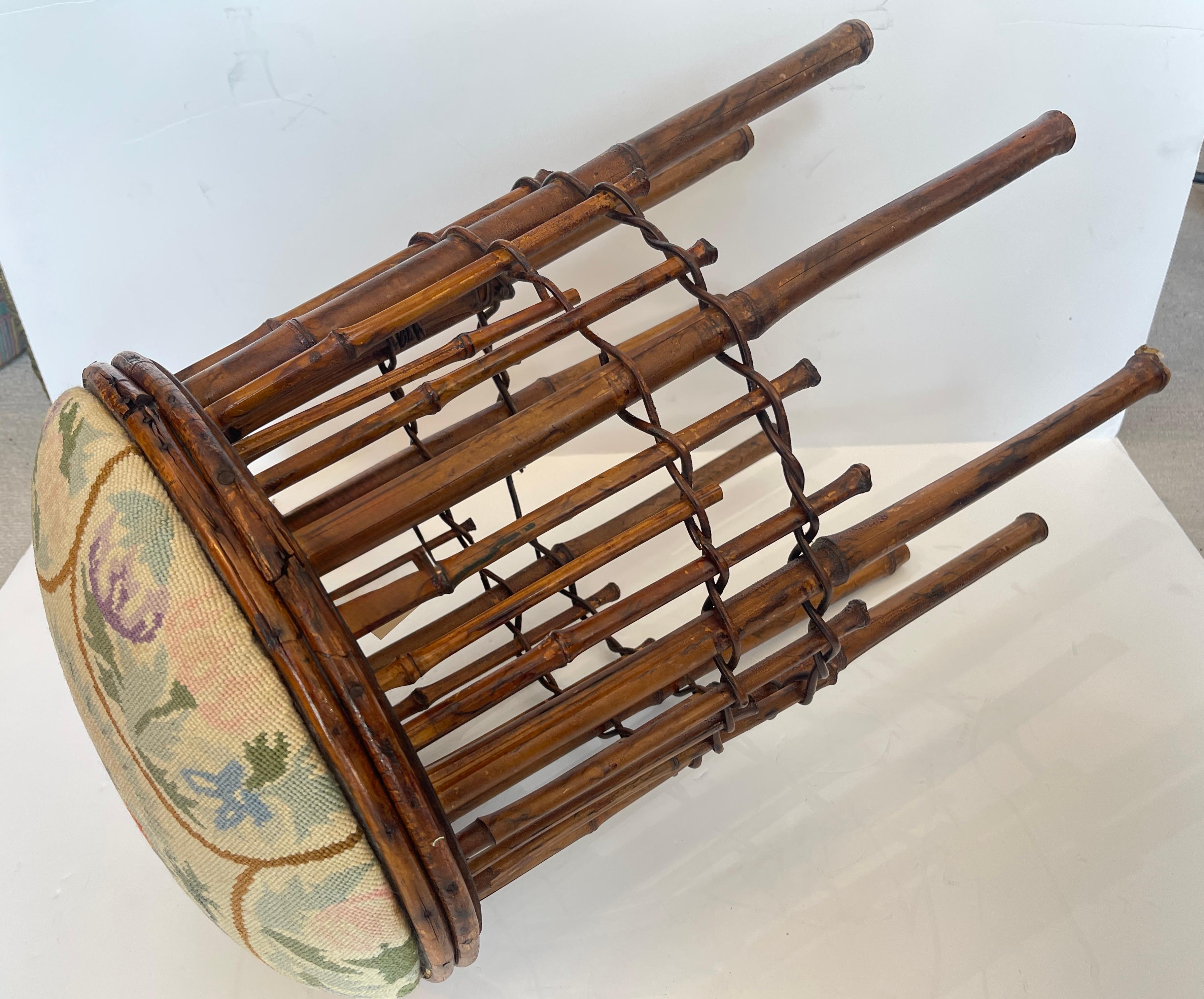 Raro  Aesthetic Movement Bamboo &  Sgabello ad ago Fine 19° secolo. C in vendita 3