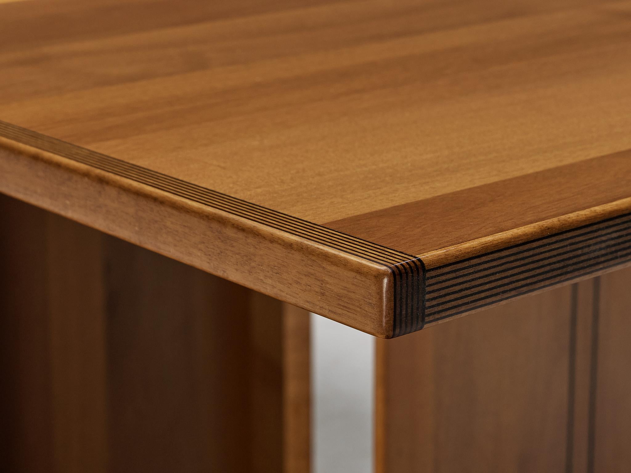 Rare Afra & Tobia Scarpa for Maxalto 'Artona' Dining Table in Walnut In Good Condition In Waalwijk, NL