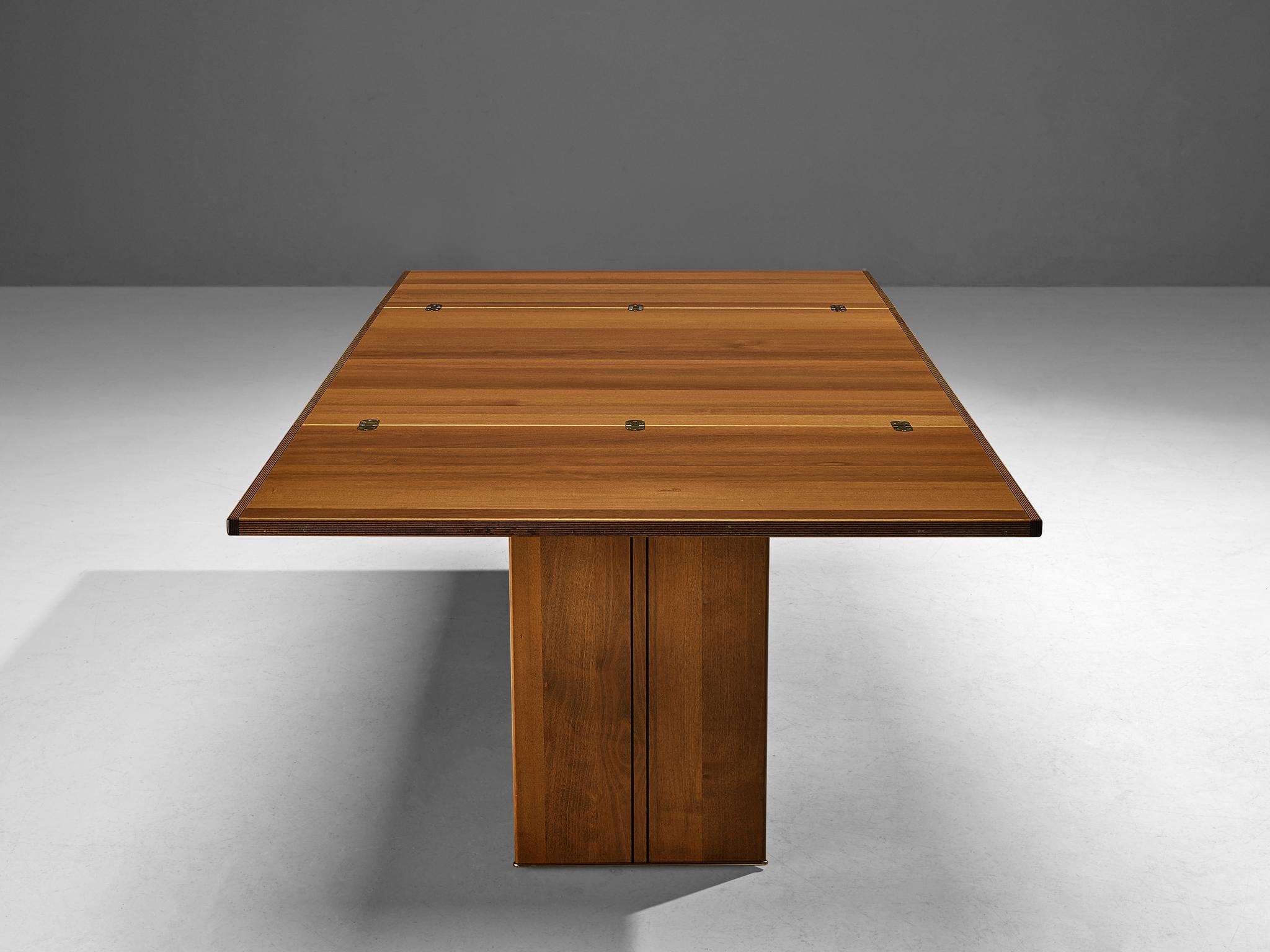 Late 20th Century Rare Afra & Tobia Scarpa for Maxalto 'Artona' Dining Table in Walnut