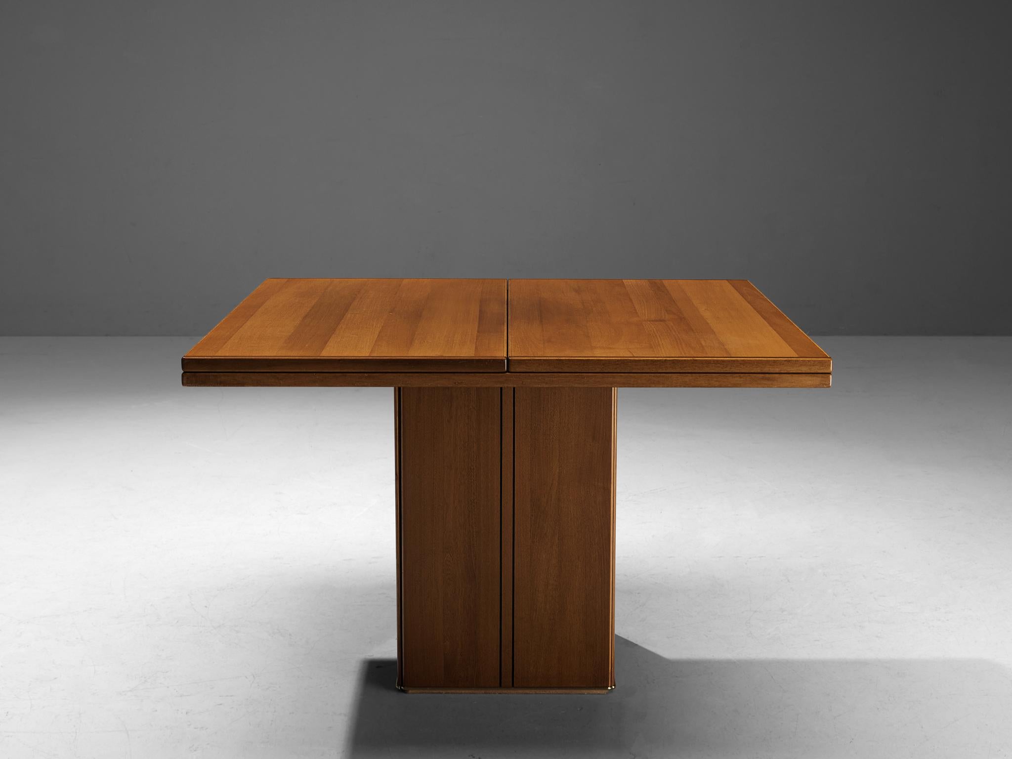 Brass Rare Afra & Tobia Scarpa for Maxalto 'Artona' Dining Table in Walnut