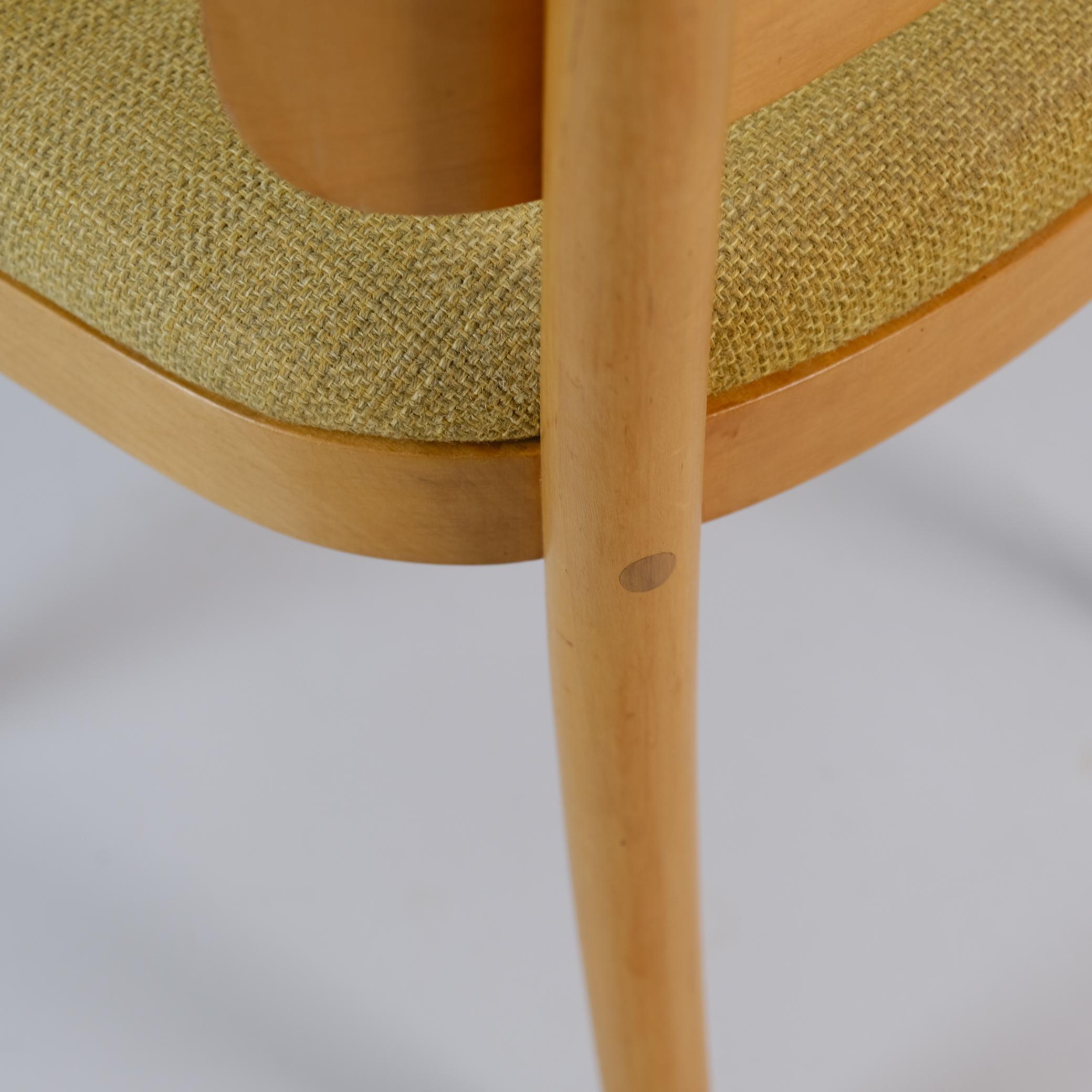 Tissu Rare fauteuil Aino & Alvar Aalto pour l'exposition universelle de New York de 1939, Schuman en vente