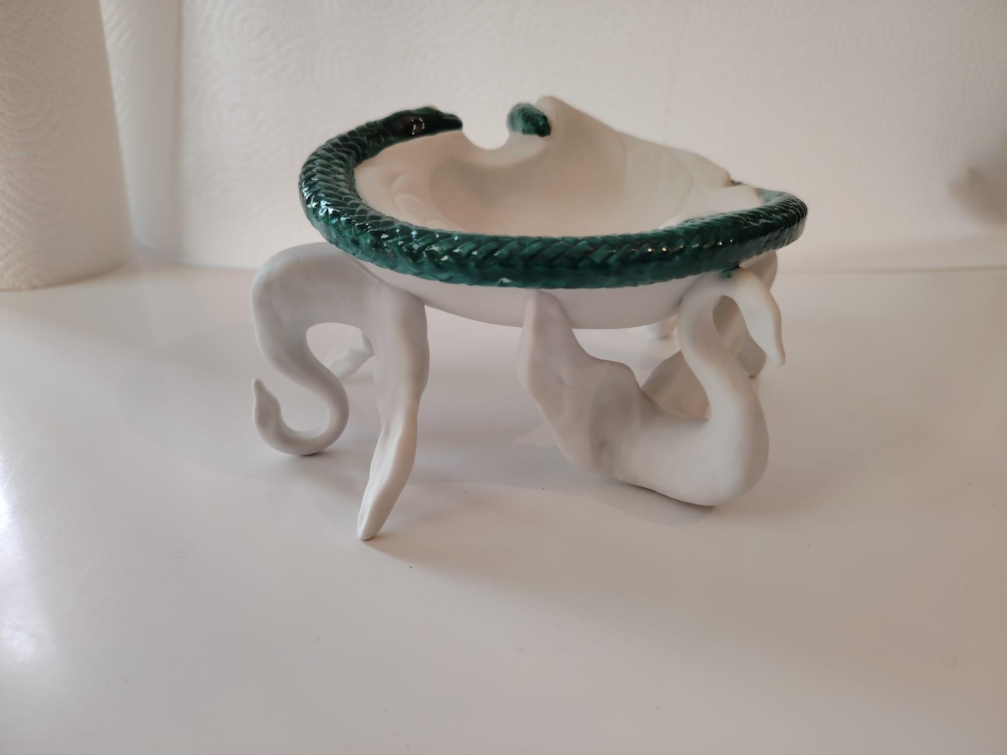 Rare Air India Surrealist Ashtray Porcelain by Salvador Dali For Sale 5