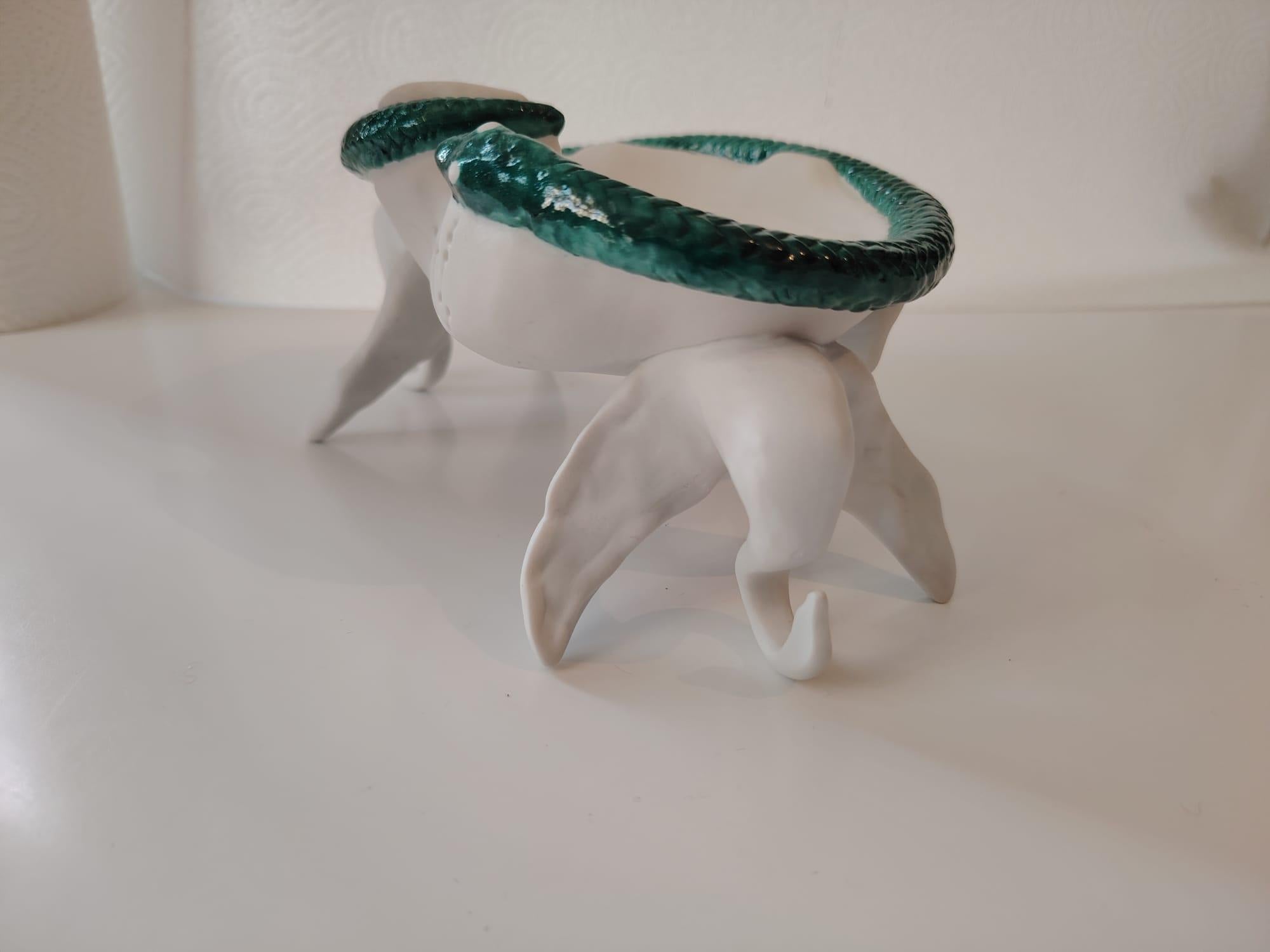 Rare Air India Surrealist Ashtray Porcelain by Salvador Dali For Sale 7