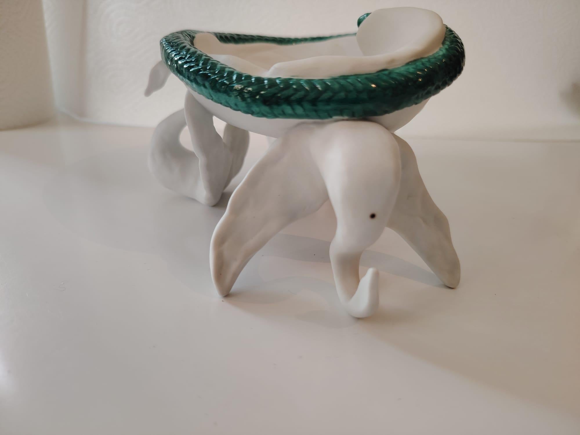 Rare Air India Surrealist Ashtray Porcelain by Salvador Dali For Sale 8