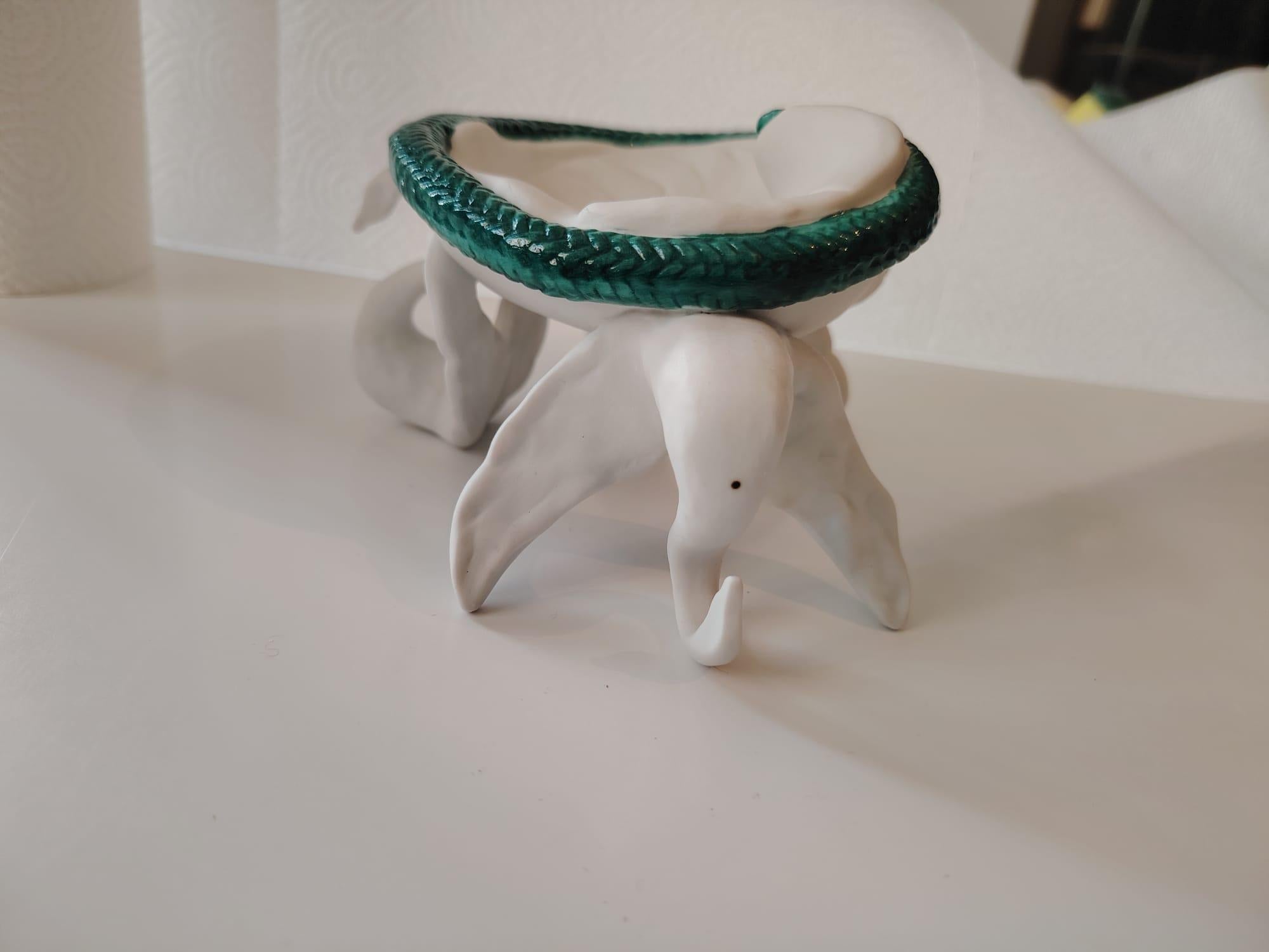 Rare Air India Surrealist Ashtray Porcelain by Salvador Dali For Sale 10