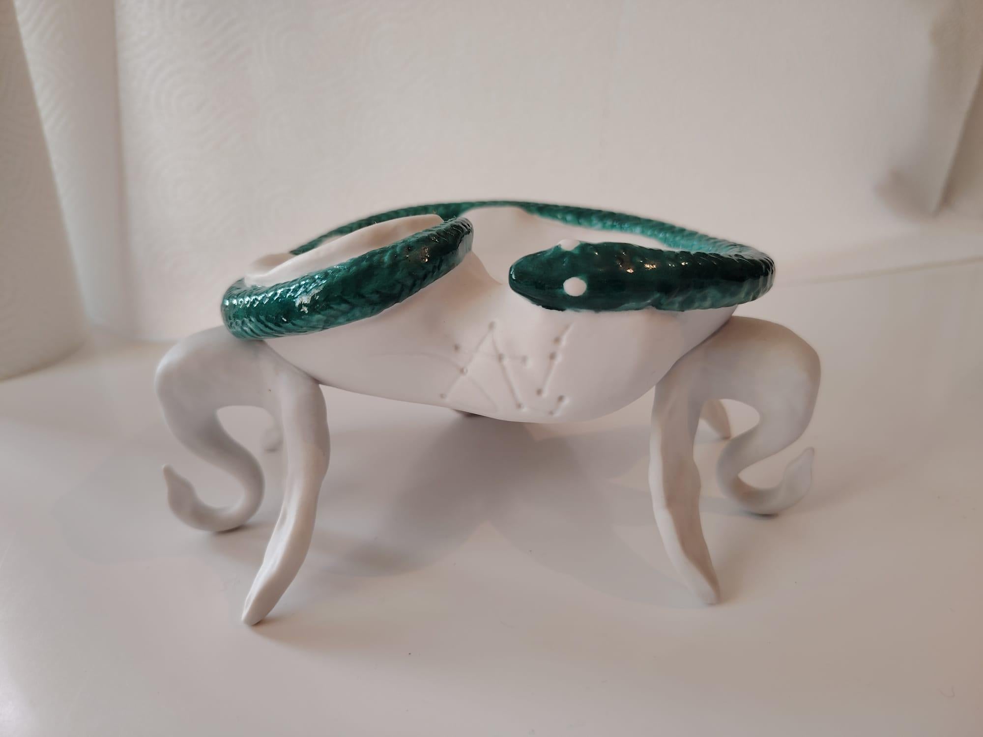 Rare Air India Surrealist Ashtray Porcelain by Salvador Dali For Sale 11
