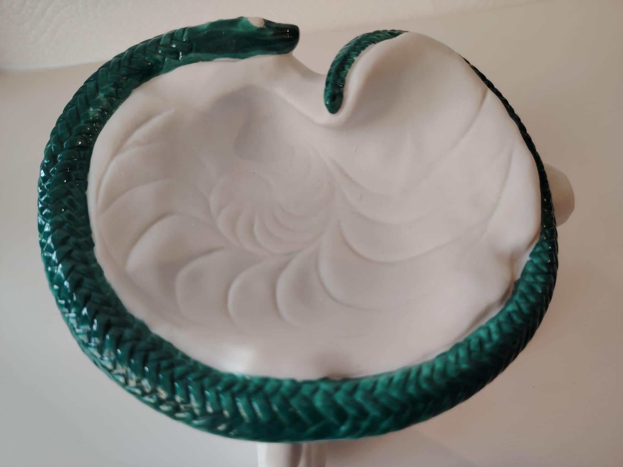 Mid-Century Modern Rare Air India Surrealist Ashtray Porcelain by Salvador Dali For Sale