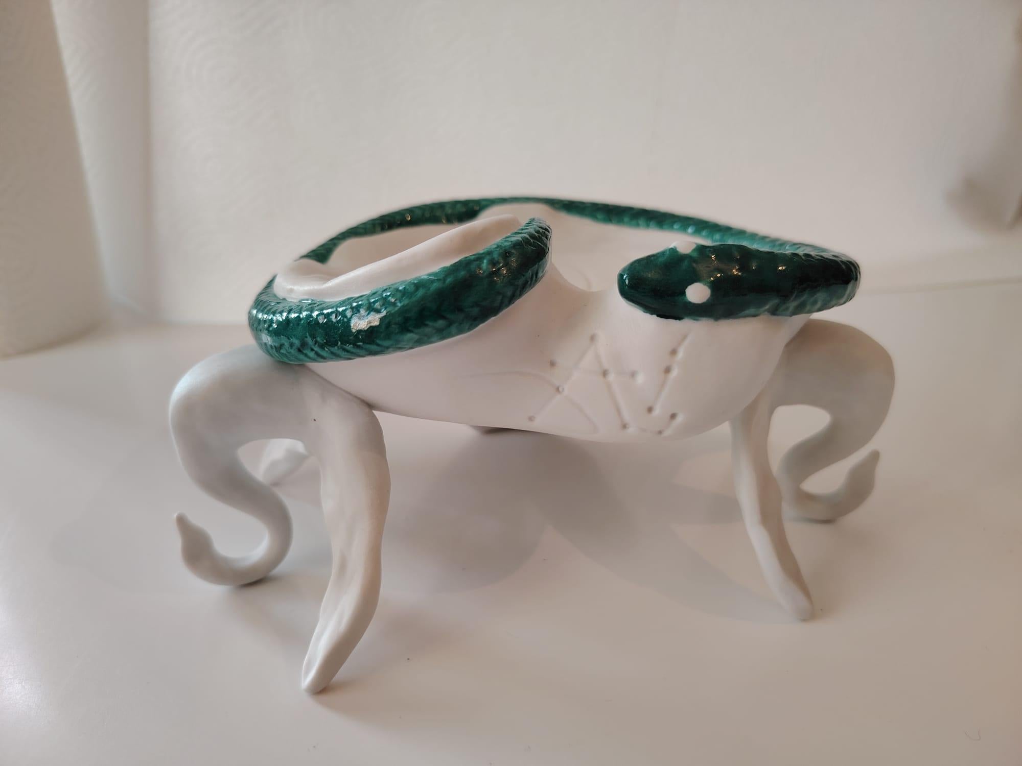 Rare Air India Surrealist Ashtray Porcelain by Salvador Dali For Sale 2