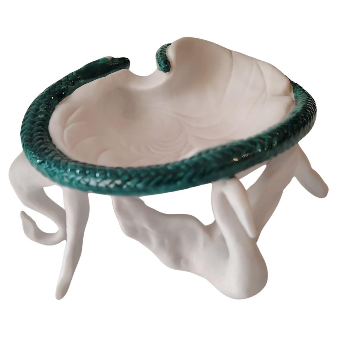 Rare Air India Surrealist Ashtray Porcelain by Salvador Dali For Sale