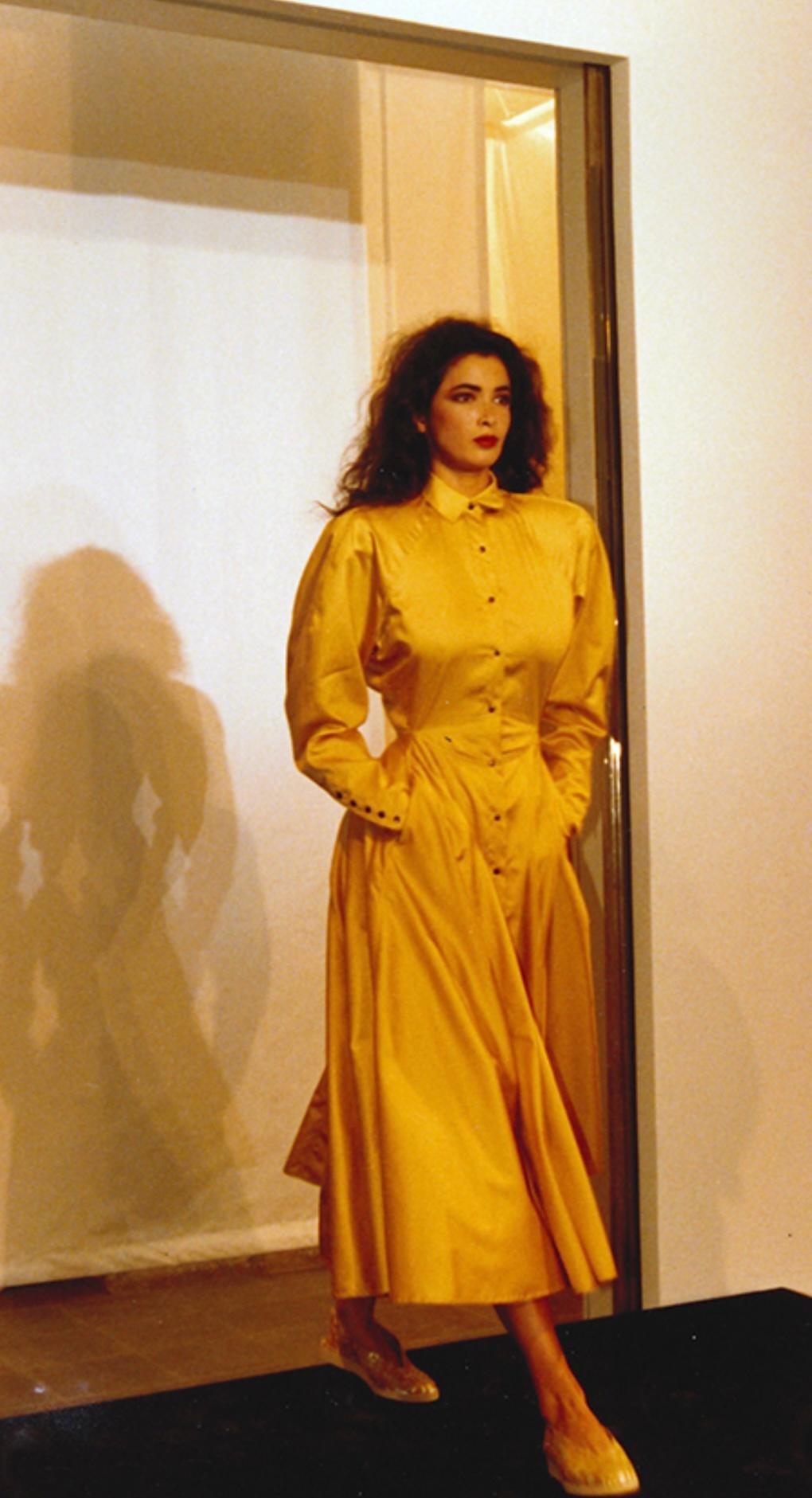 Rare Alaïa Runway Printed Day Dress, Spring-Summer 1986 13