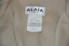 Rare Alaia Tan Brush Cotton "Safari" Jacket