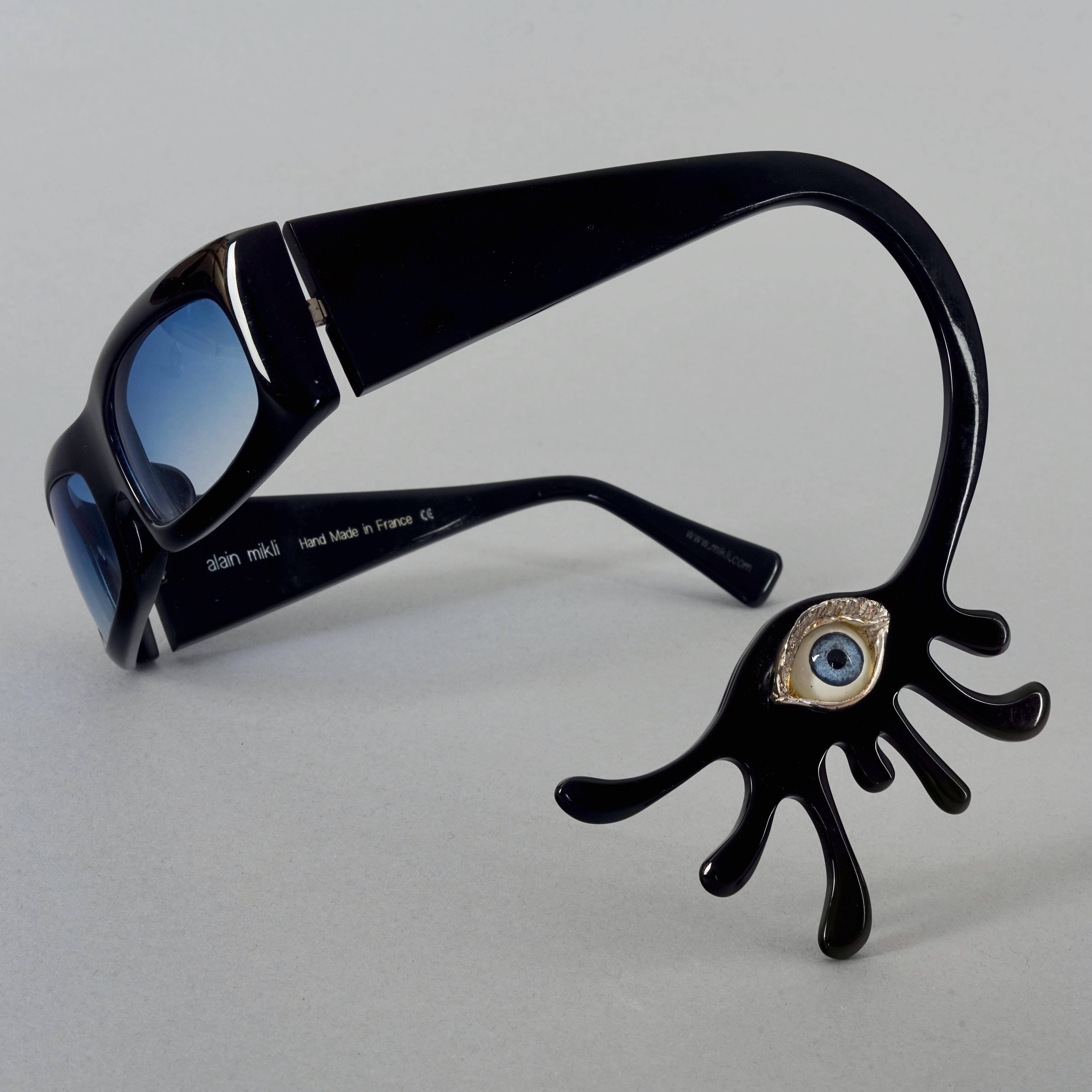 Women's RARE Alain MIKLI and Delfina DELLETREZ Murano Evil Eye Novelty Sunglasses For Sale