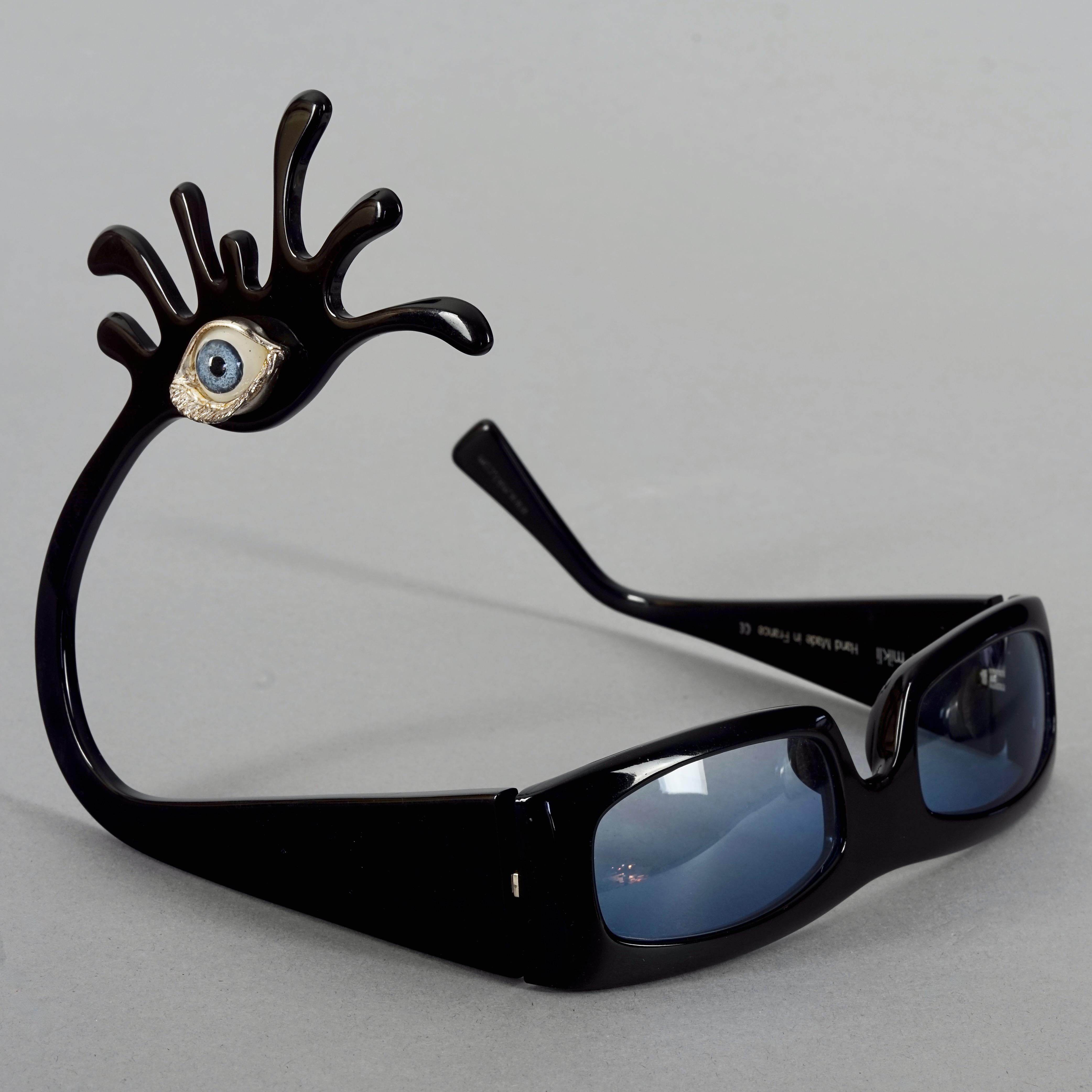 RARE Alain MIKLI and Delfina DELLETREZ Murano Evil Eye Novelty Sunglasses For Sale 1
