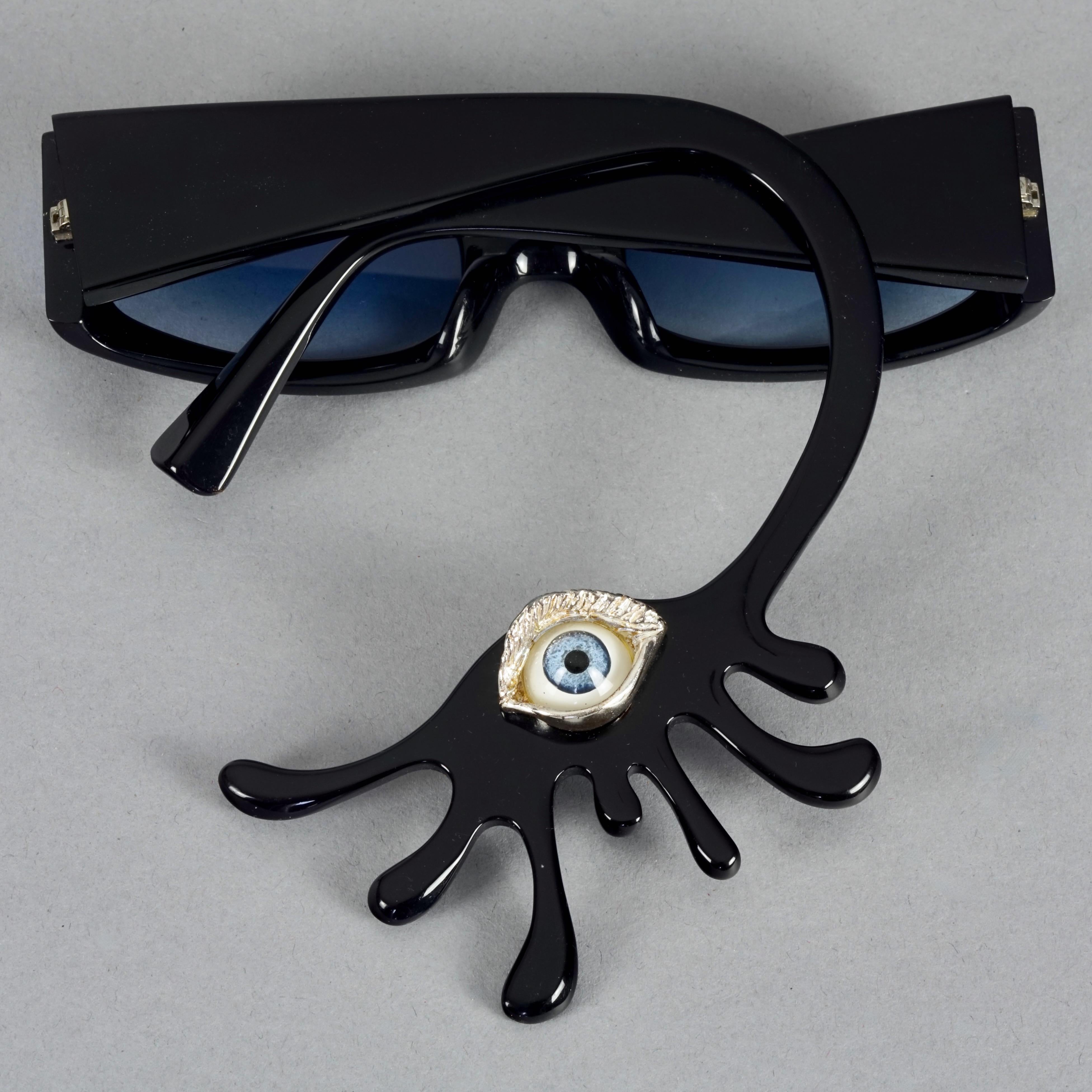 RARE Alain MIKLI and Delfina DELLETREZ Murano Evil Eye Novelty Sunglasses For Sale 2