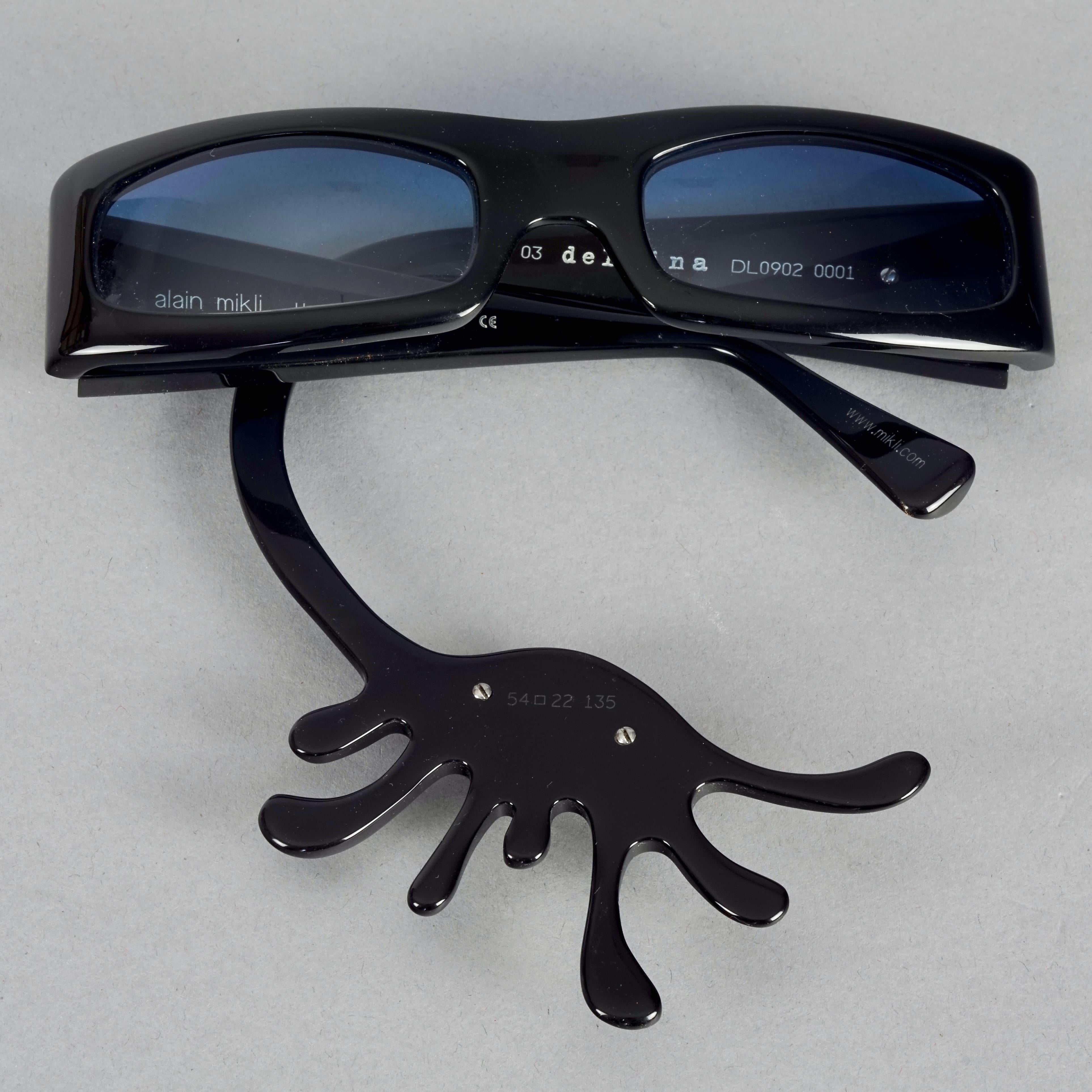 RARE Alain MIKLI and Delfina DELLETREZ Murano Evil Eye Novelty Sunglasses For Sale 3