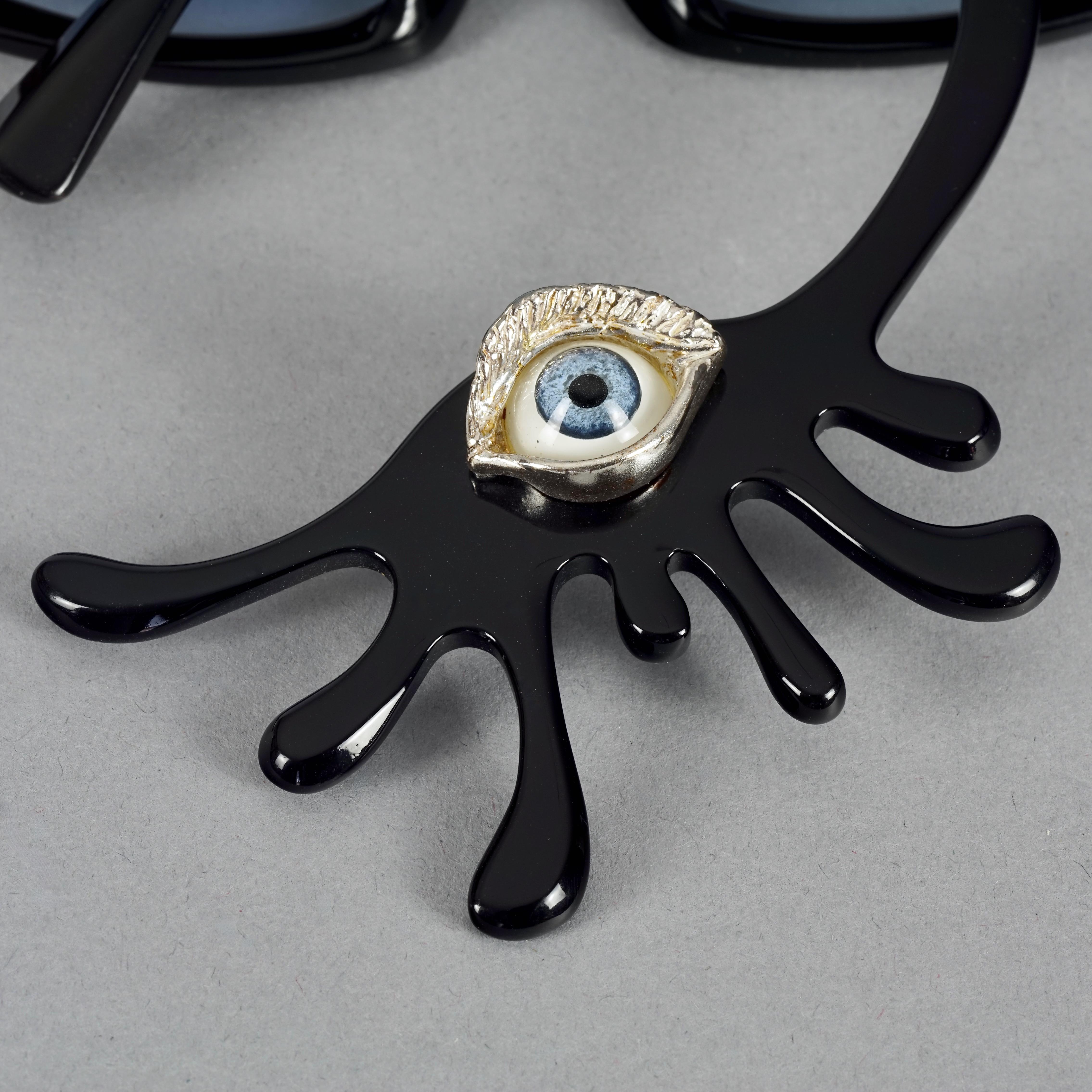 RARE Alain MIKLI and Delfina DELLETREZ Murano Evil Eye Novelty Sunglasses For Sale 5