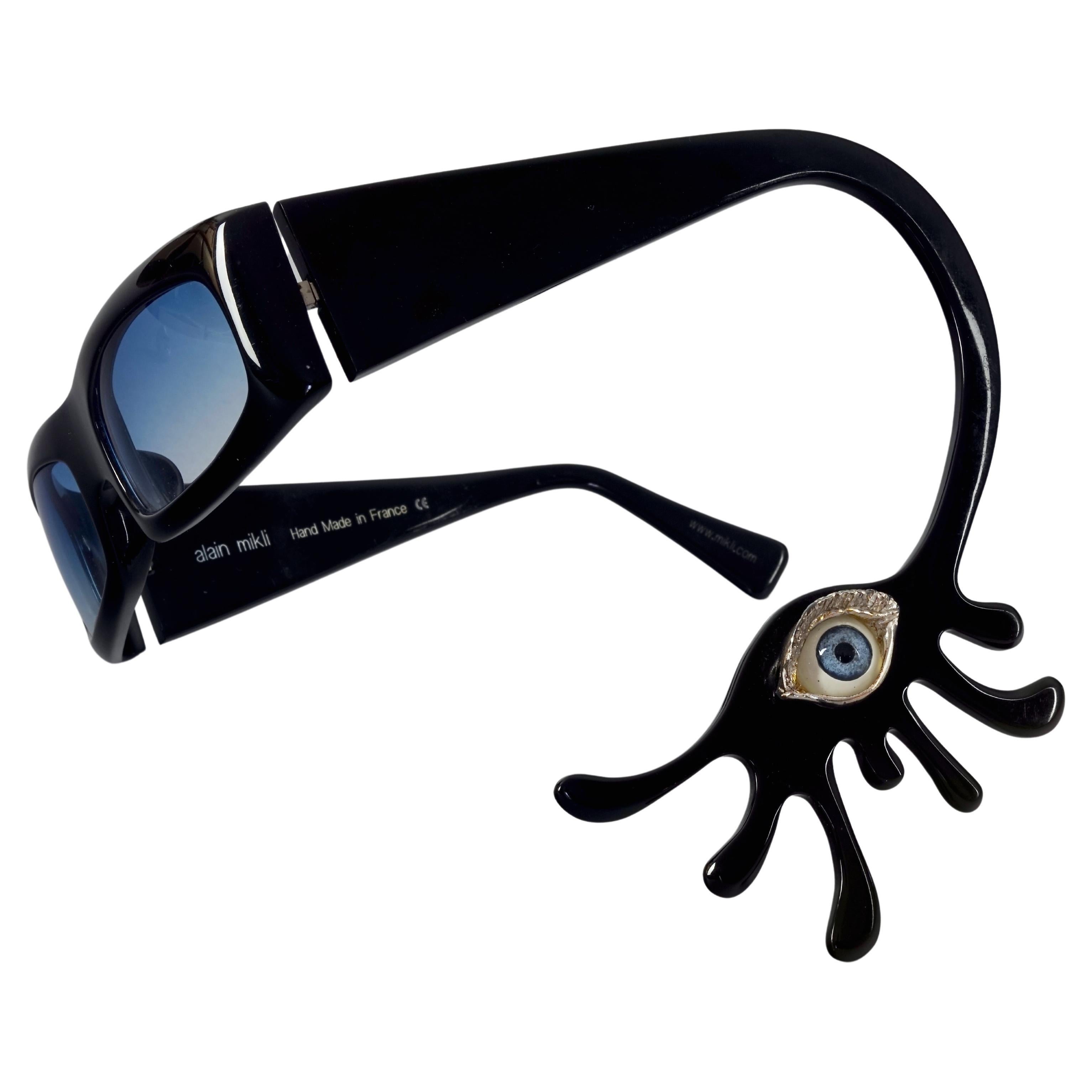 RARE Alain MIKLI and Delfina DELLETREZ Murano Evil Eye Novelty Sunglasses For Sale