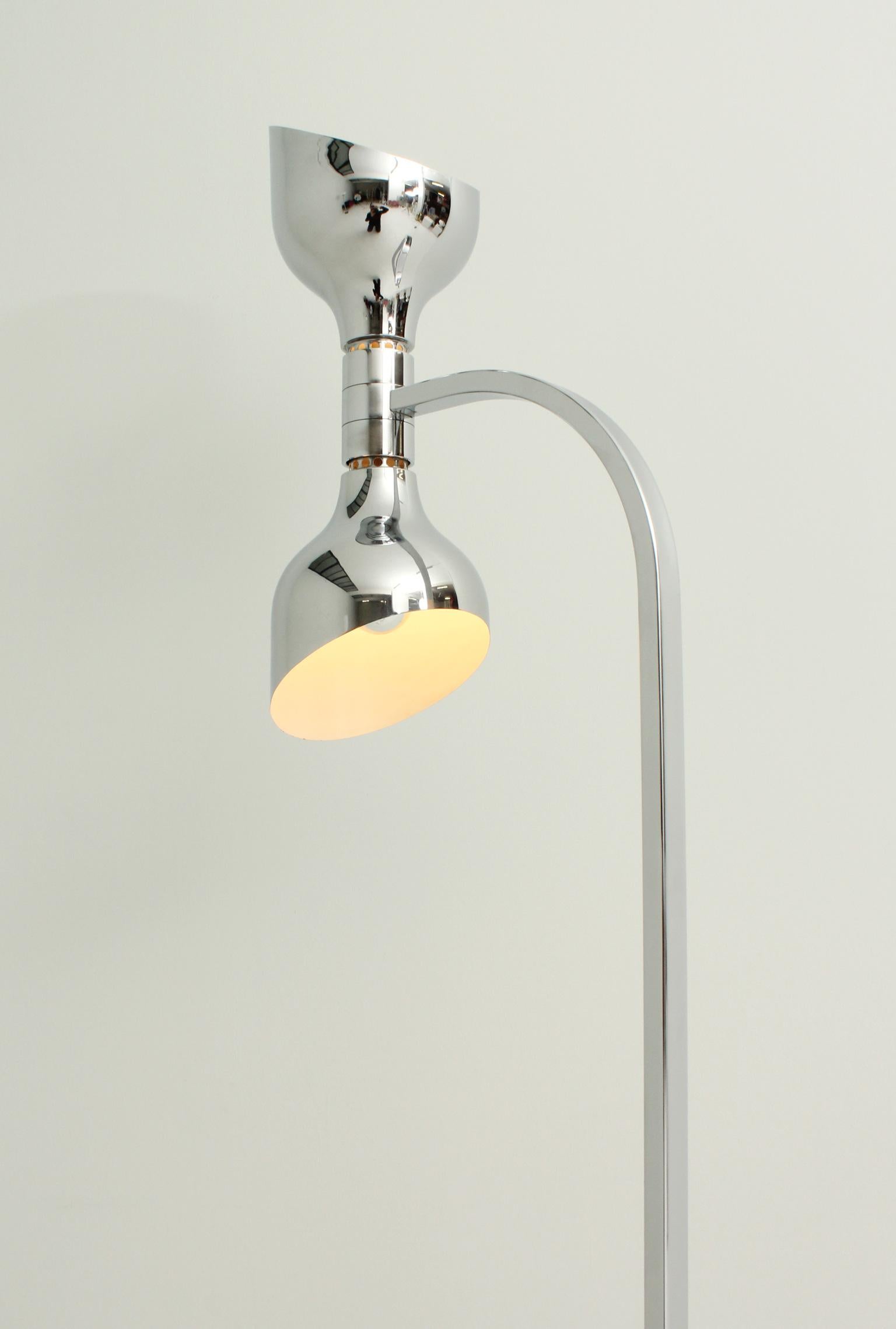 Rare Albini Chromed Floor Lamp AM/AS, 1969 For Sale 1