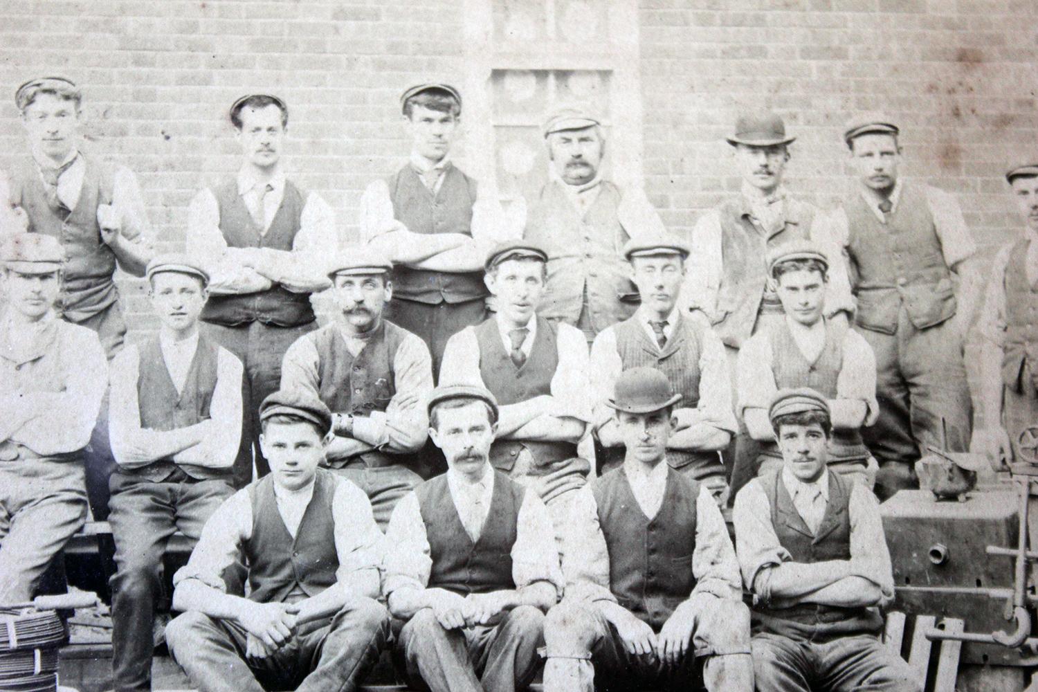 Early 20th Century Rare Albumen Print Photograph of Staff of West Sussex Lunatic Asylum, circa 1900