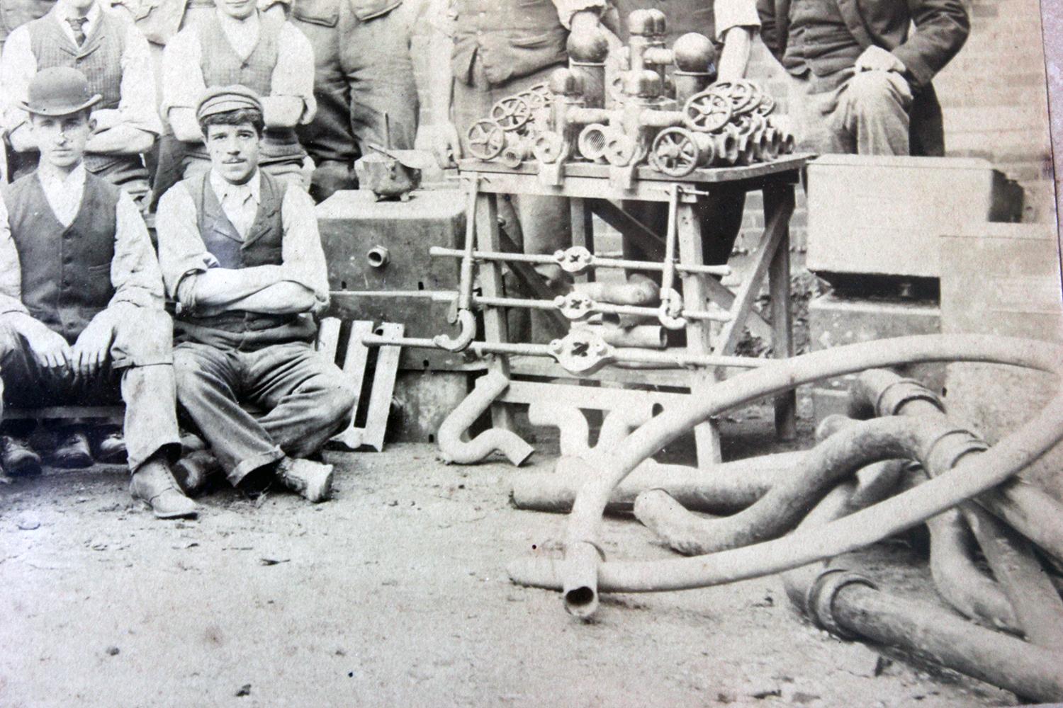 Rare Albumen Print Photograph of Staff of West Sussex Lunatic Asylum, circa 1900 2